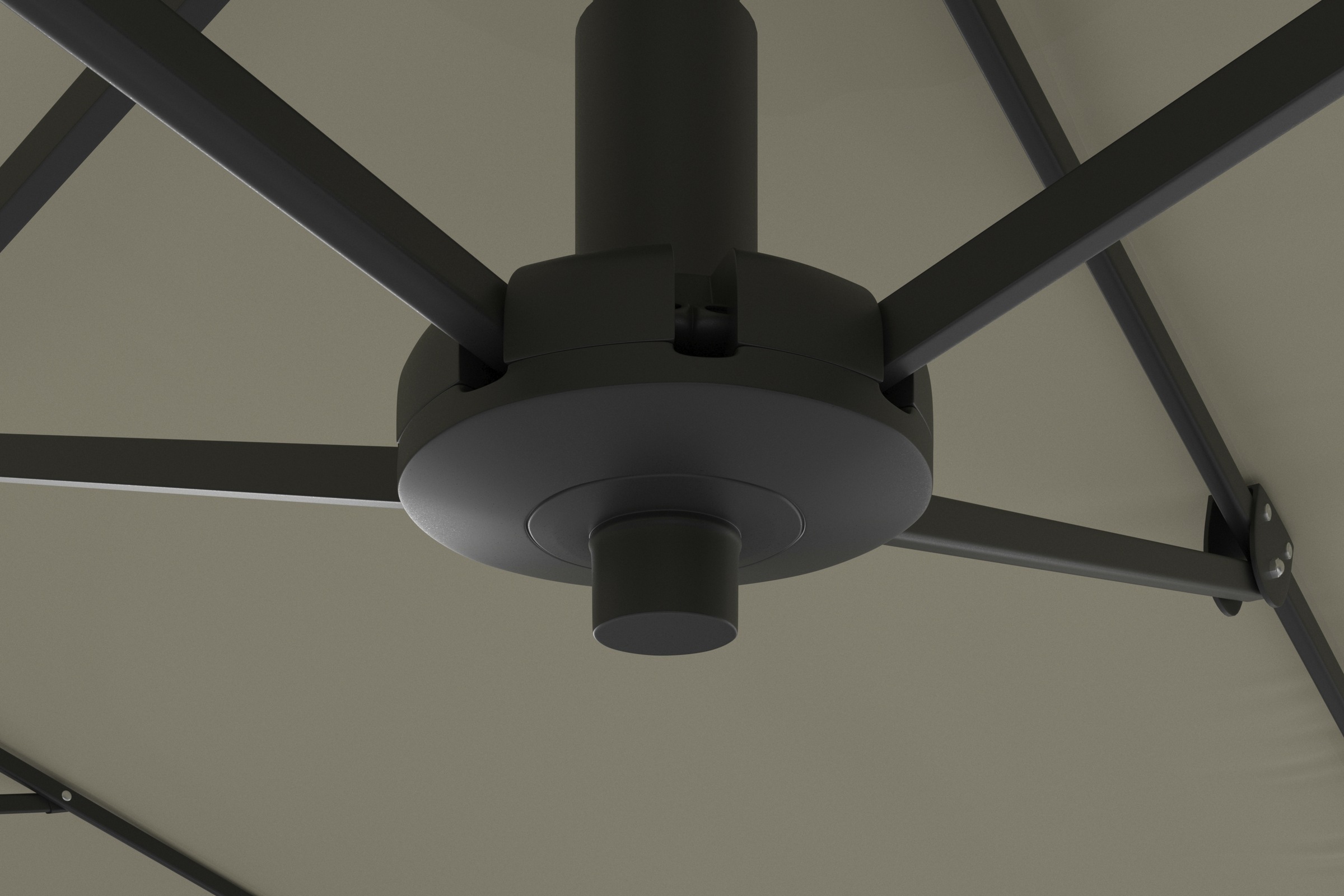 KONIFERA Ampelschirm »»Elba« Twin in anthrazit oder creme erhältlich« BxLxH: 455x263x237 cm, um 360° drehbar