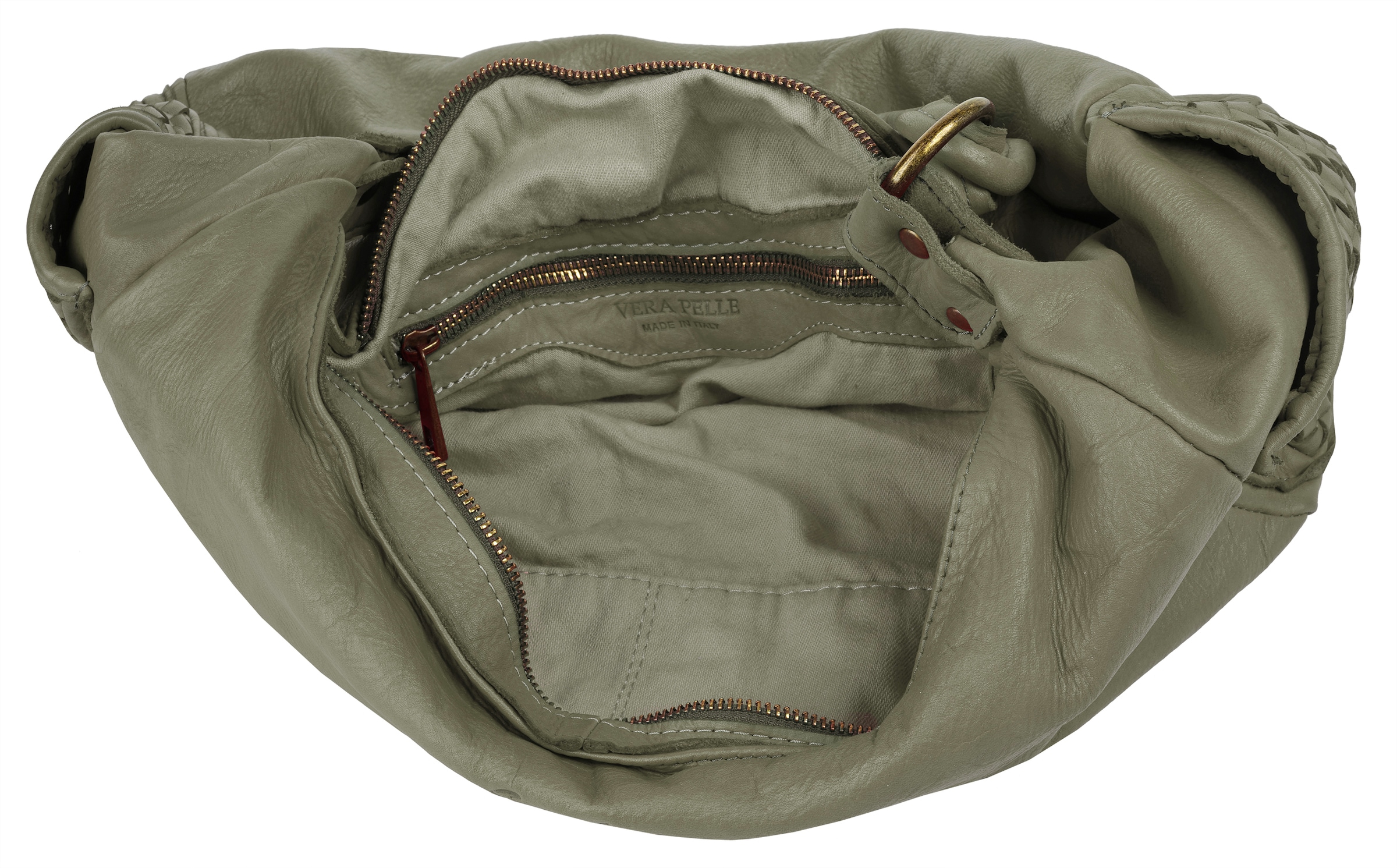 Samantha Look Henkeltasche, echt Leder, Made in Italy