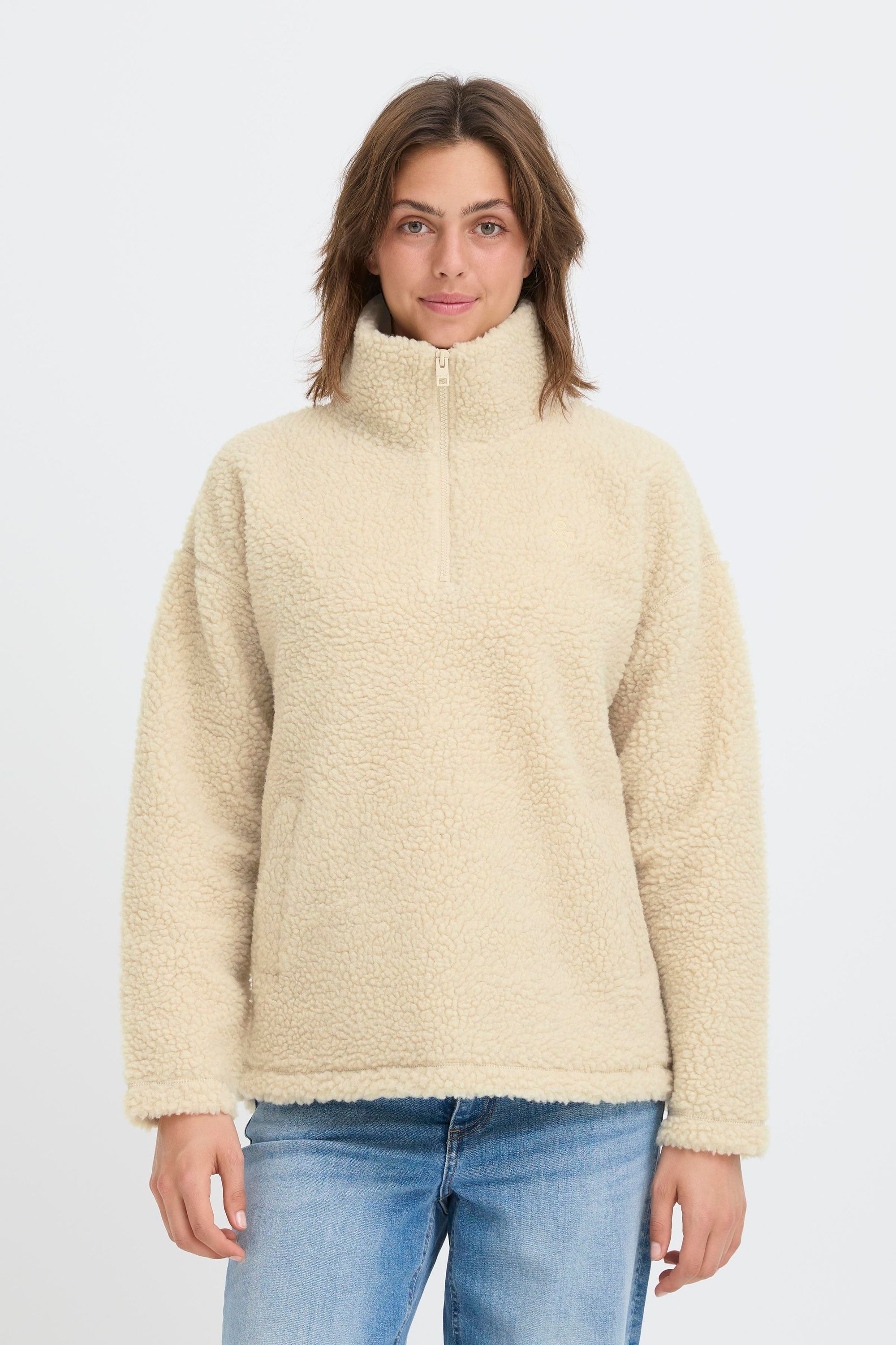 OXMO Strickfleece-Pullover »Fleecejacke OXTolirone«