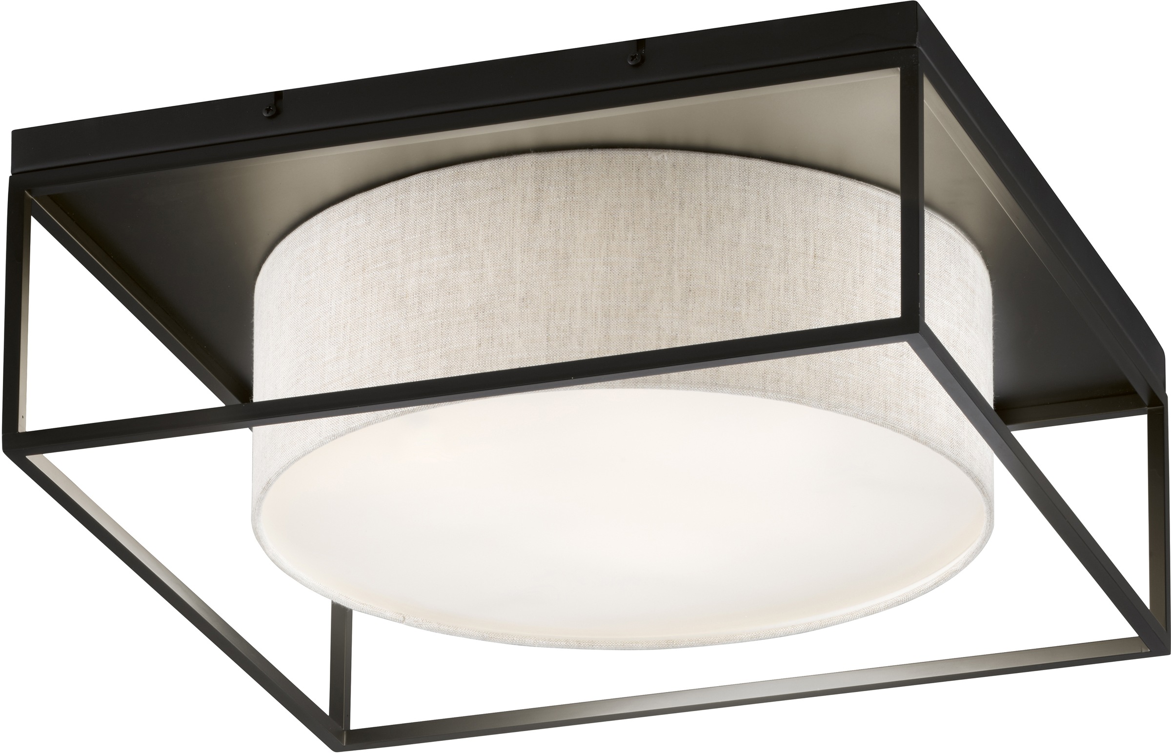 FISCHER & HONSEL Deckenleuchte »Carre«, Gr. 50 x 50 cm, für Leuchtmittel 3 x E14