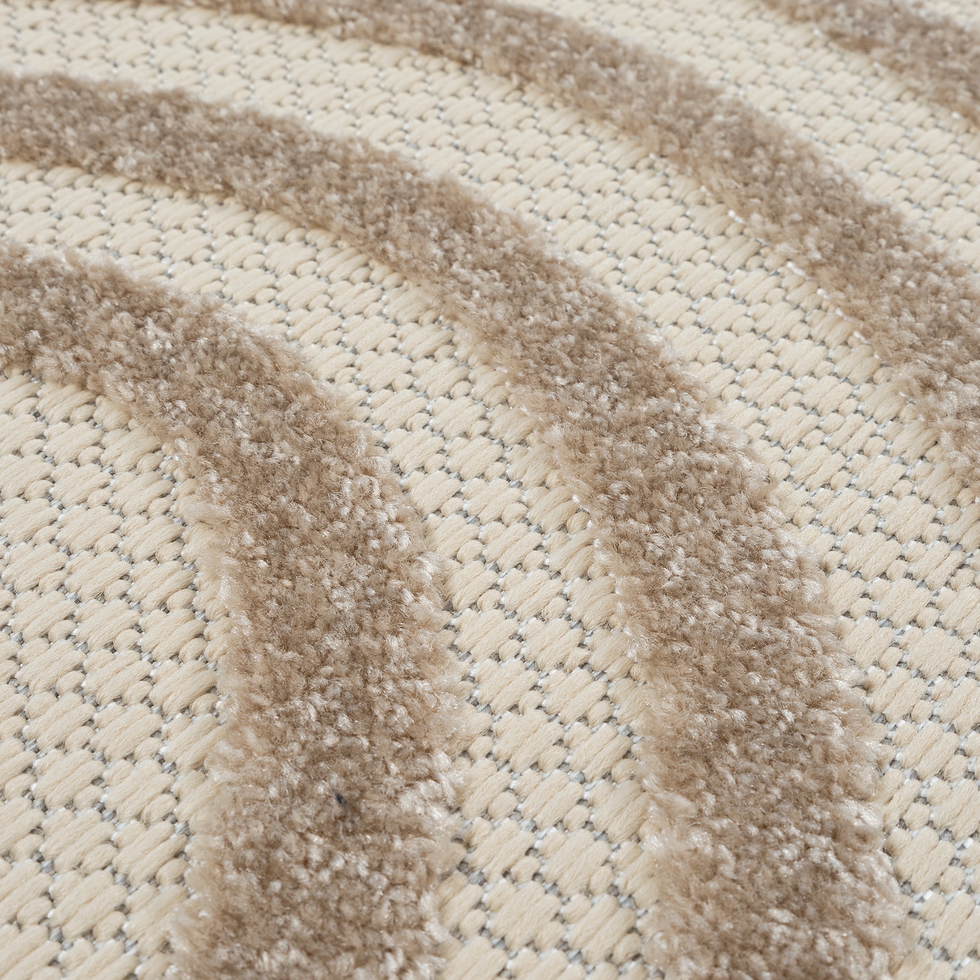 Sanat Teppich »Berlin«, rund, 6 mm Höhe, In -und Outdoor geeignet, Außenbereich,Terasse, Balkon, modern