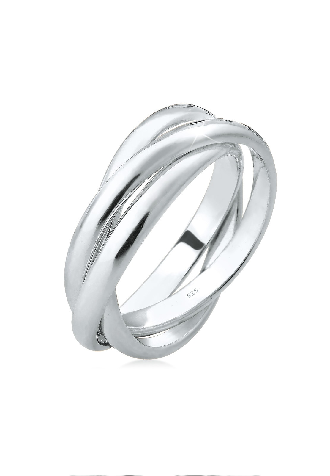 Elli Fingerring »Ring Wickelring Trio Trini Basic 925 Silber«