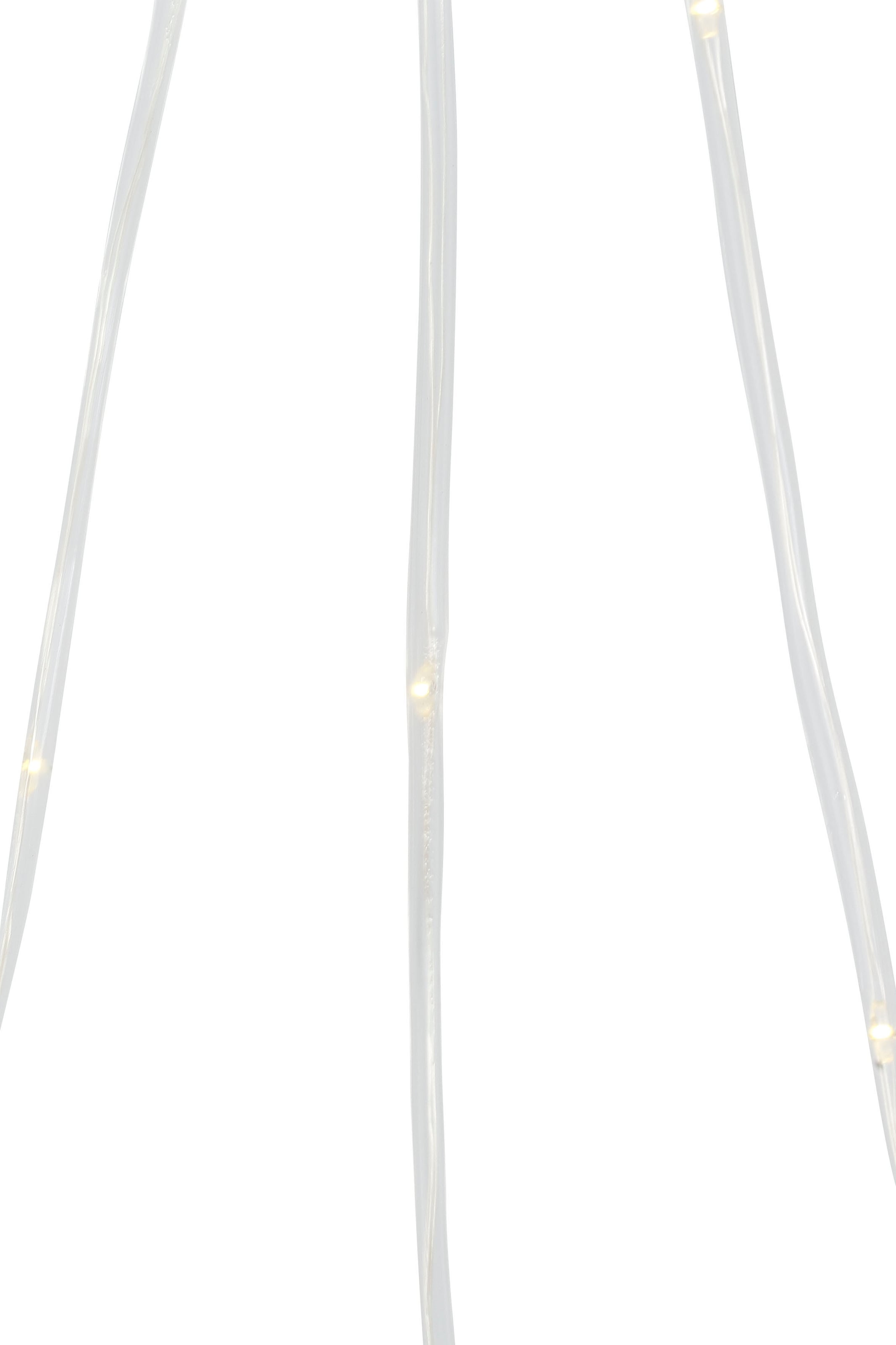 Home affaire LED-Lichtervorhang »Lamothe, Weihnachtsdeko aussen«, Lichterkette mit 3 Sternen und 258 warmweißen LEDs