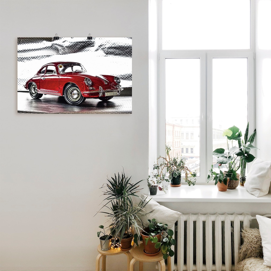 Artland Wandbild »Klassiker - Der Porsche 356«, Auto, (1 St.), als Alubild, Outdoorbild, Leinwandbild, Poster, Wandaufkleber