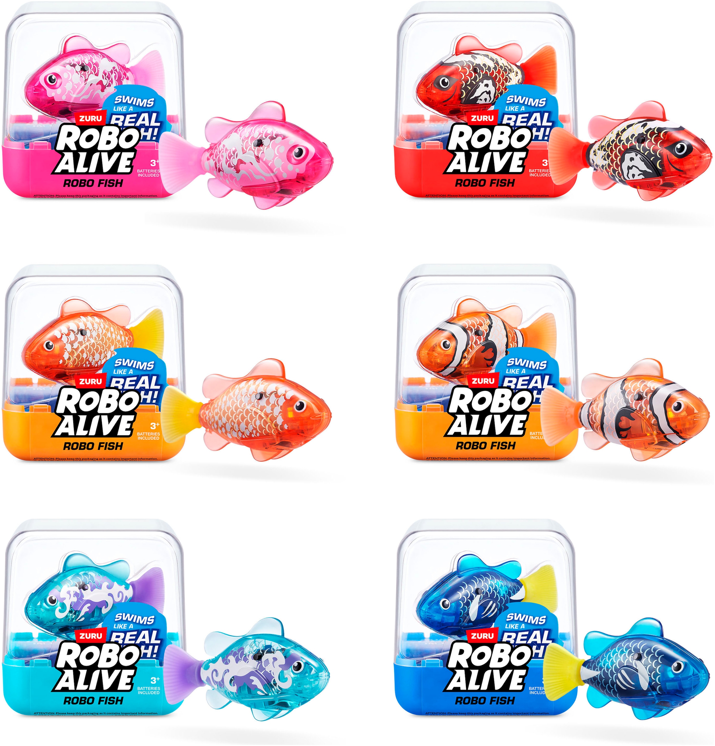 ZURU Robotertier »Robo Alive, Roboter-Fisch Serie 3« mit Funktion; Lieferung erfolgt farblich Variante nicht wählbar