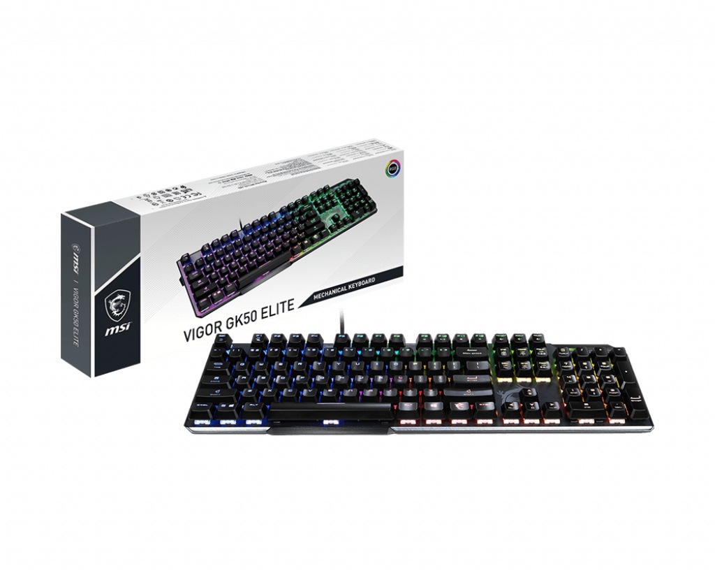 MSI Tastatur »Vigor GK-50 Elite BW Gaming Keyboard, verkabelt«