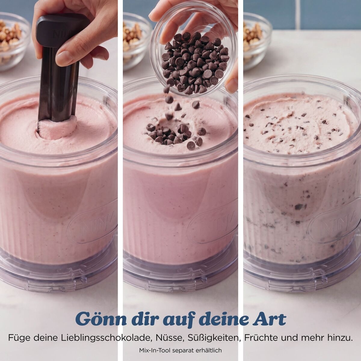 NINJA Eismaschine »Ninja CREAMi XL 11-in-1 Ice Cream Maker  Navy« 1,42 l 800 W