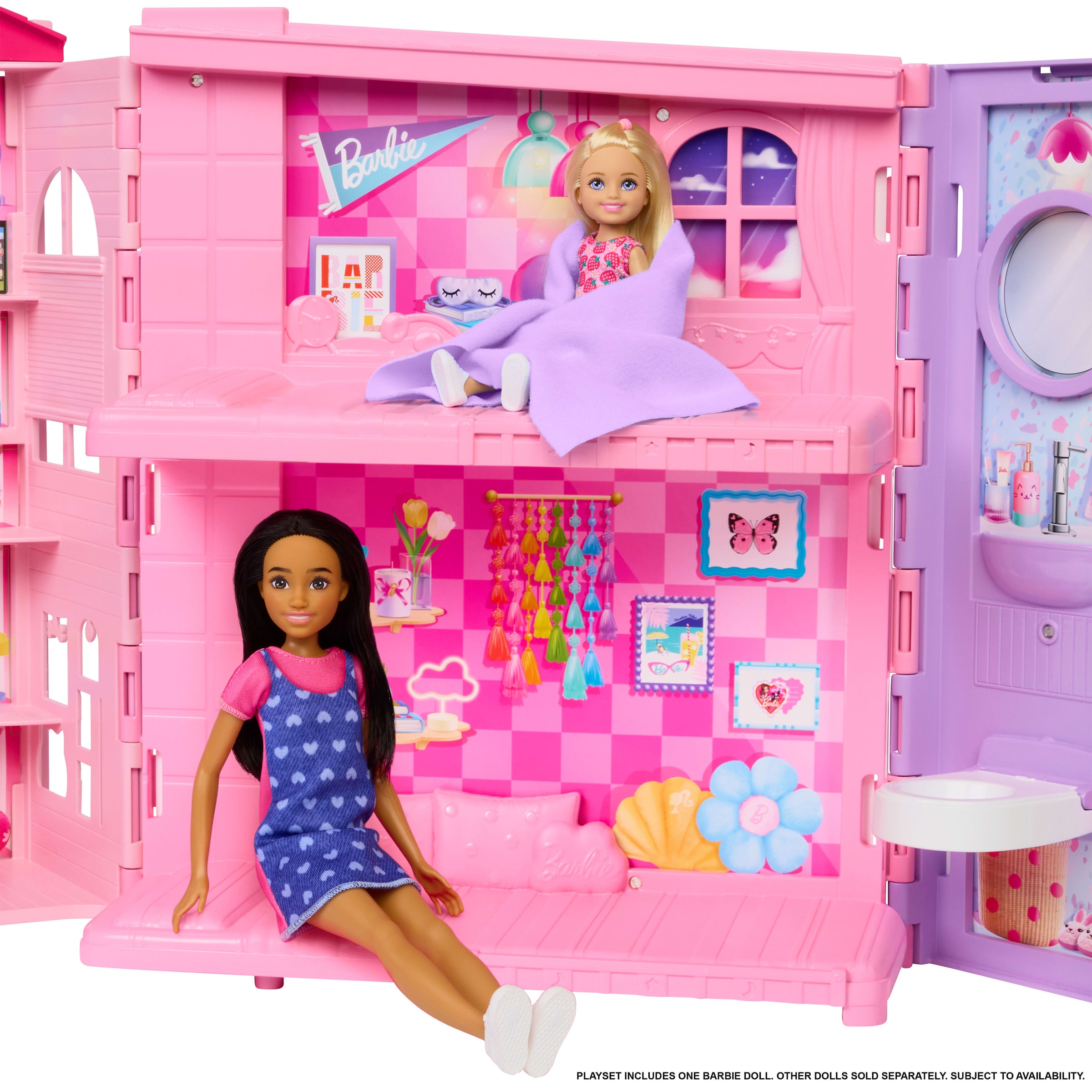 Barbie Puppenhaus »Barbie Weekend Escape House mit Puppe« tragbar