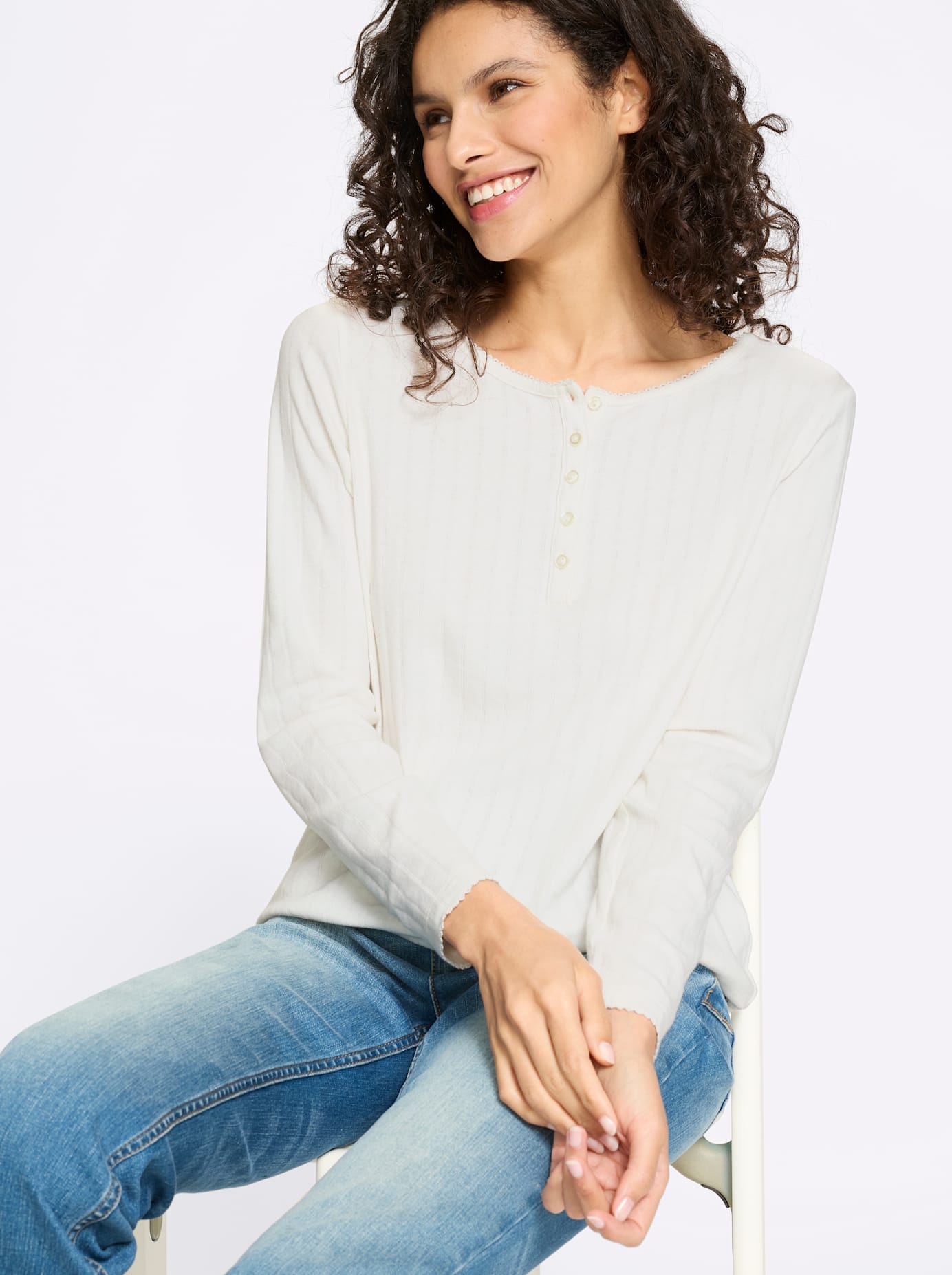 heine Langarmshirt »Shirt« 1 tlg.