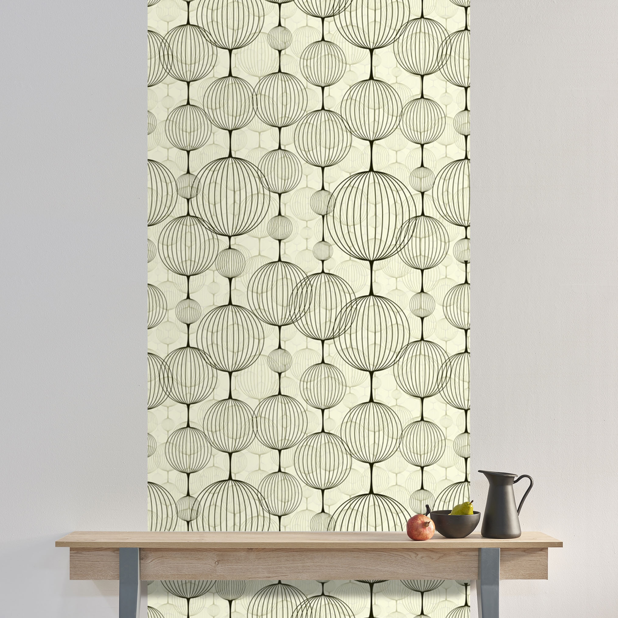 queence Vinyltapete »Diras«, gemustert-Farbverlauf-bedruckt-abstrakt, 90x250cm, selbstklebend, kinderleichte Anbringung, Sticker