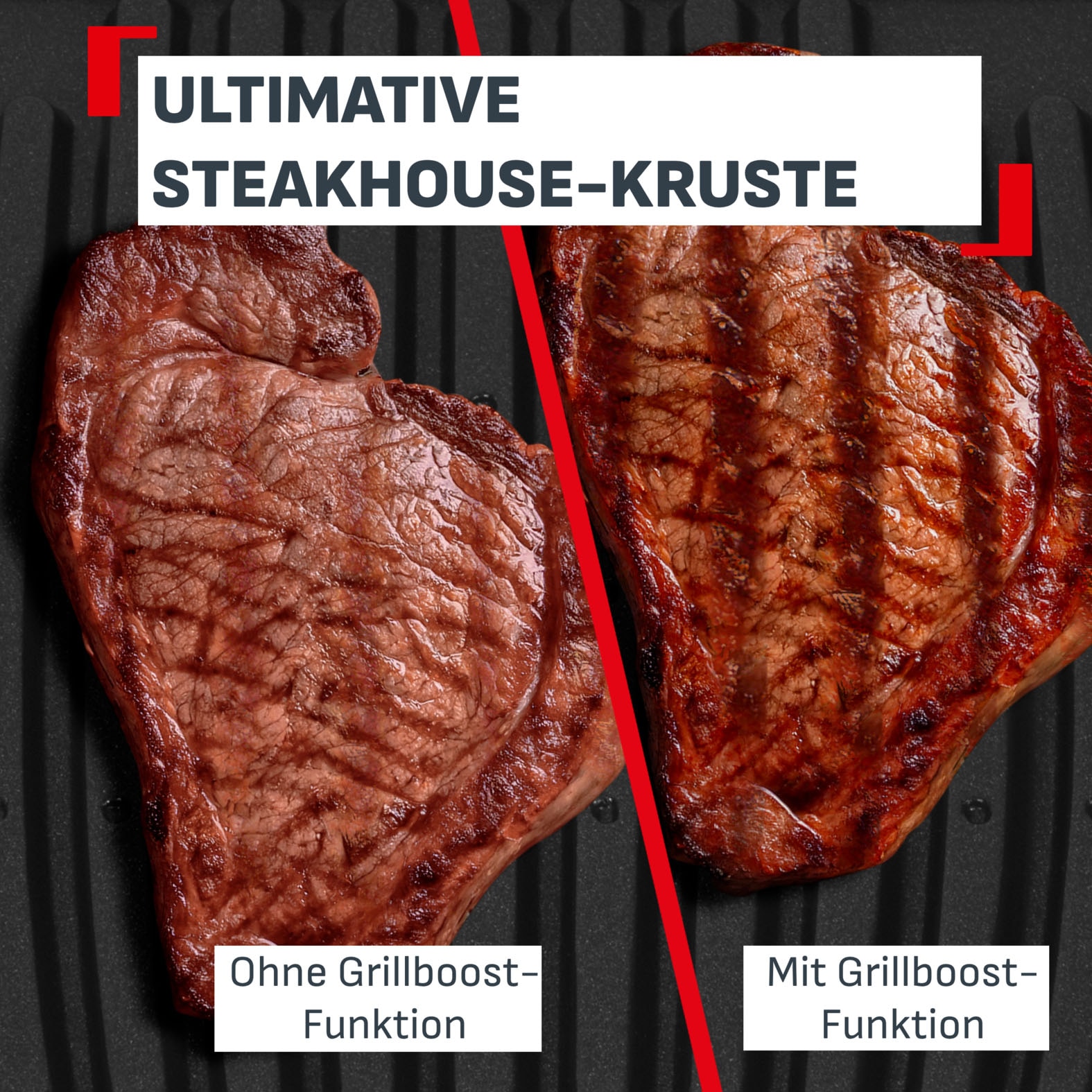 Tefal Kontaktgrill »OptiGrill Elite XL, spülmaschinengeeignete Platten« 2200 W Countdown zum Grillergebnis, Grillboost für Grillstreifen, GC760D