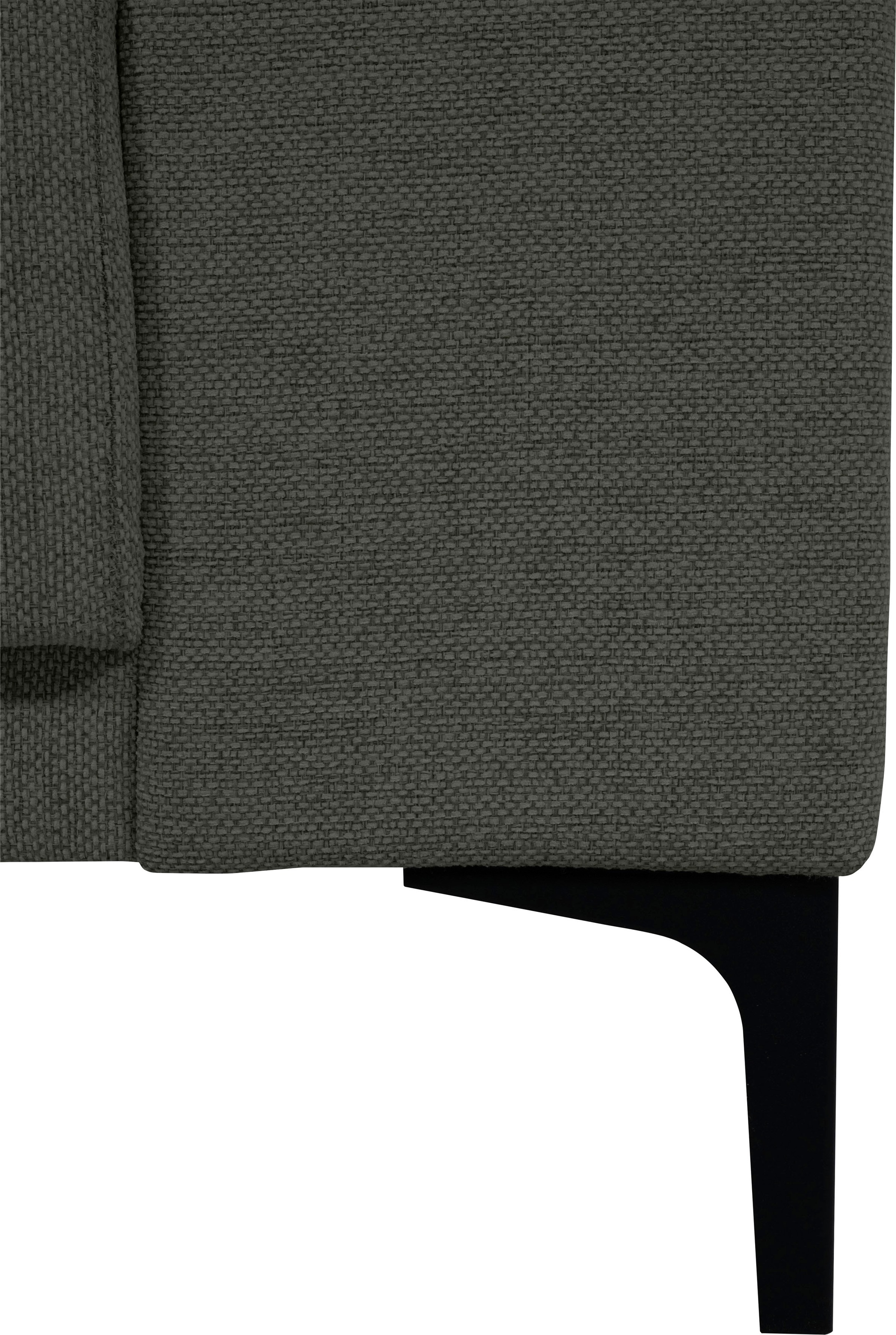 OTTO home 2-Sitzer »Xander« Breite 164 cm, Webstoff, Soft-Touch Chenille, schwarze Metallfüße