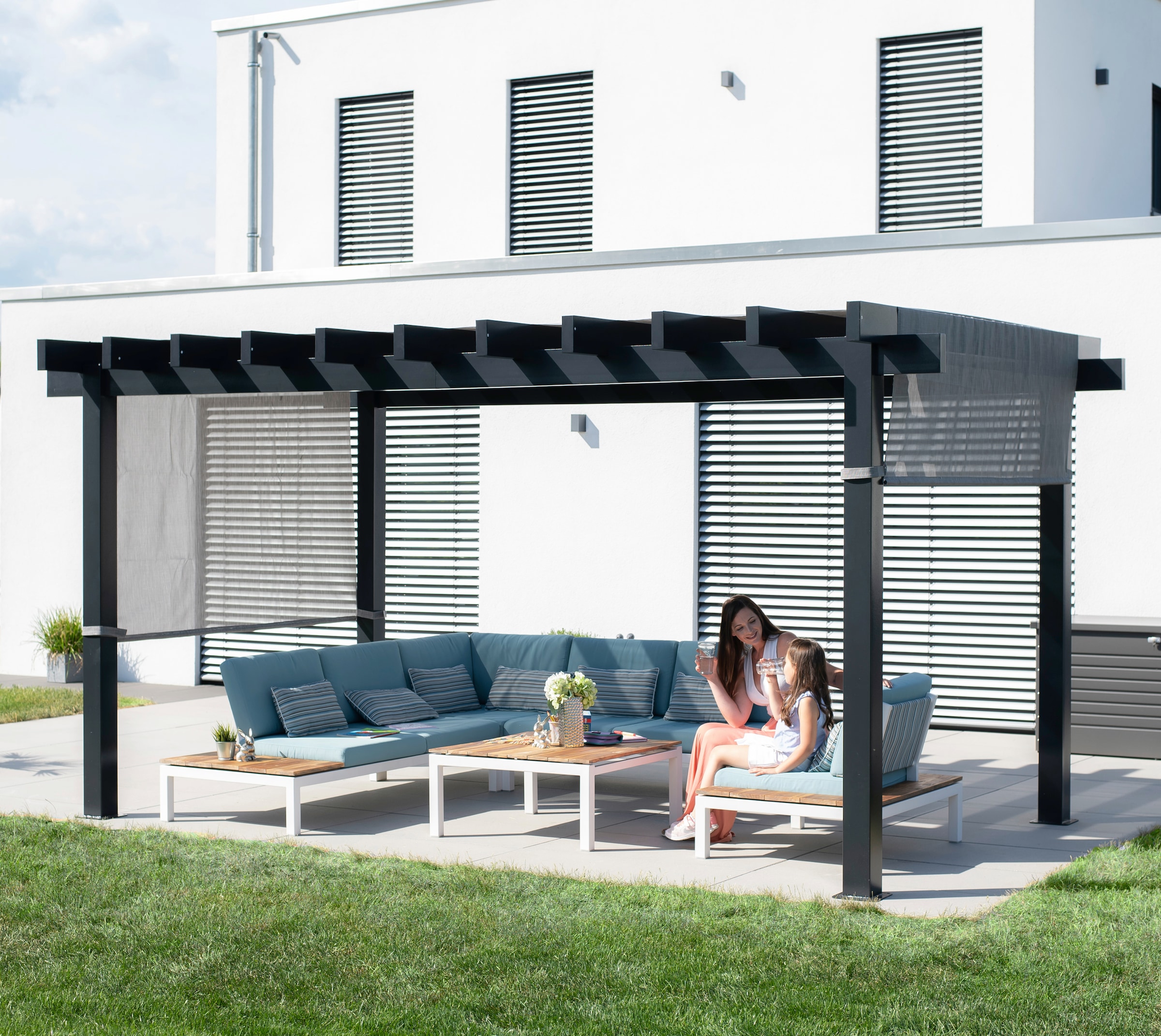 Sojag Aluminium Pergola Yamba 10x16 inkl. Sonnensegel