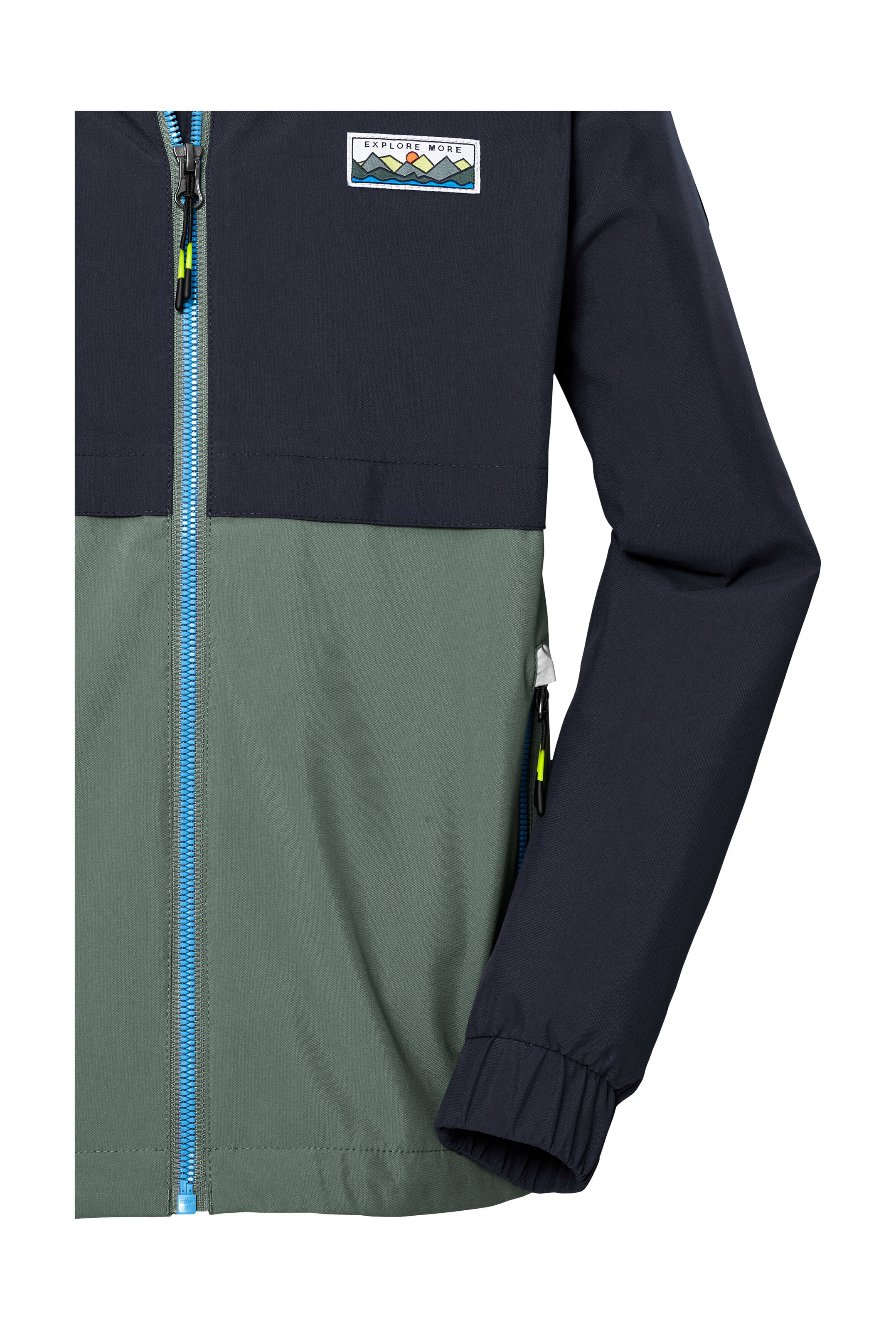 Killtec Funktionsjacke »KOS 141 BYS JCKT« Wasserdichte Kinderjacke, Colourblock, reflektierend