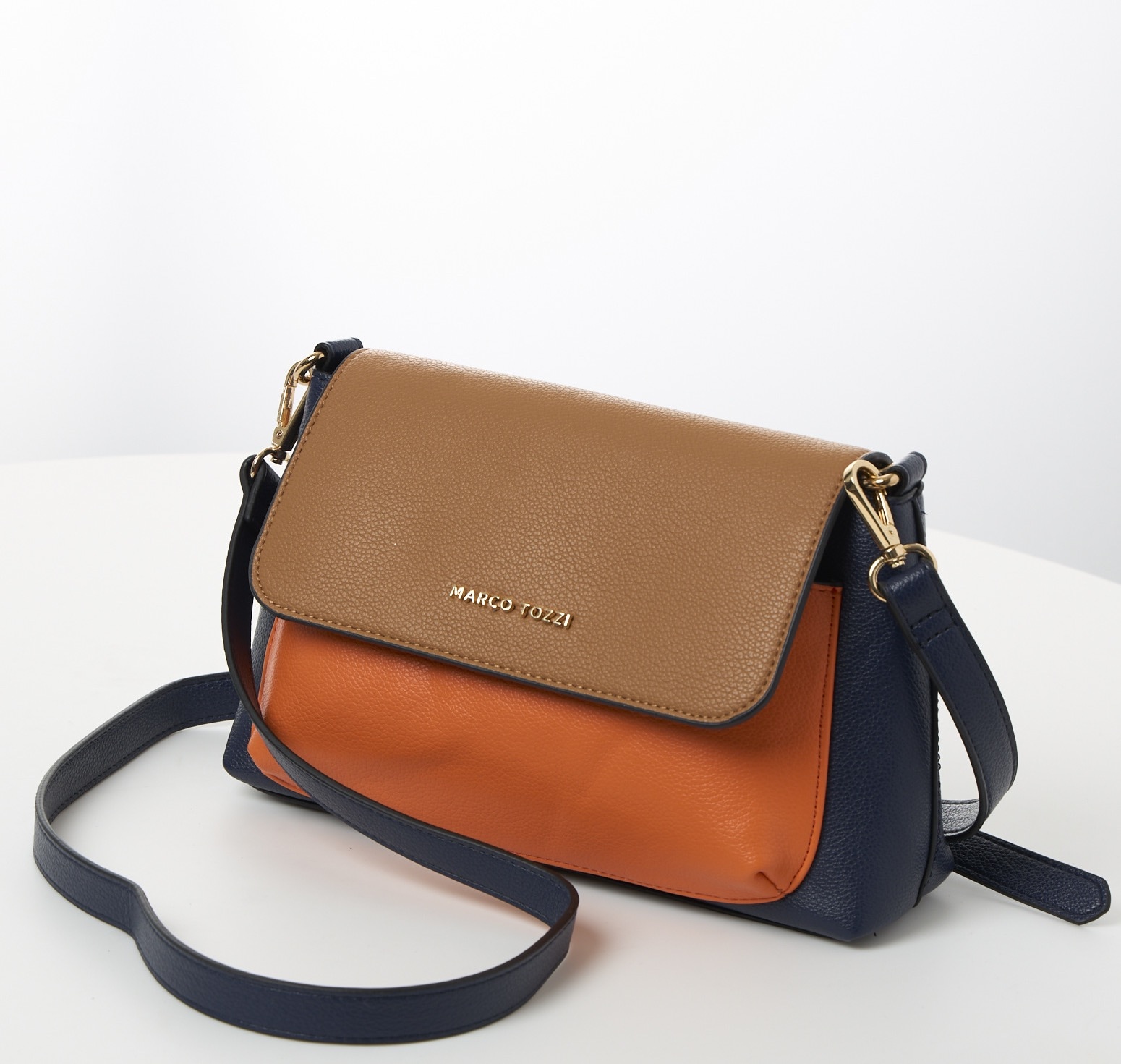 MARCO TOZZI Umhängetasche, Damen Schultertasche, Mini Bag mit aufgesetzter Vordertasche