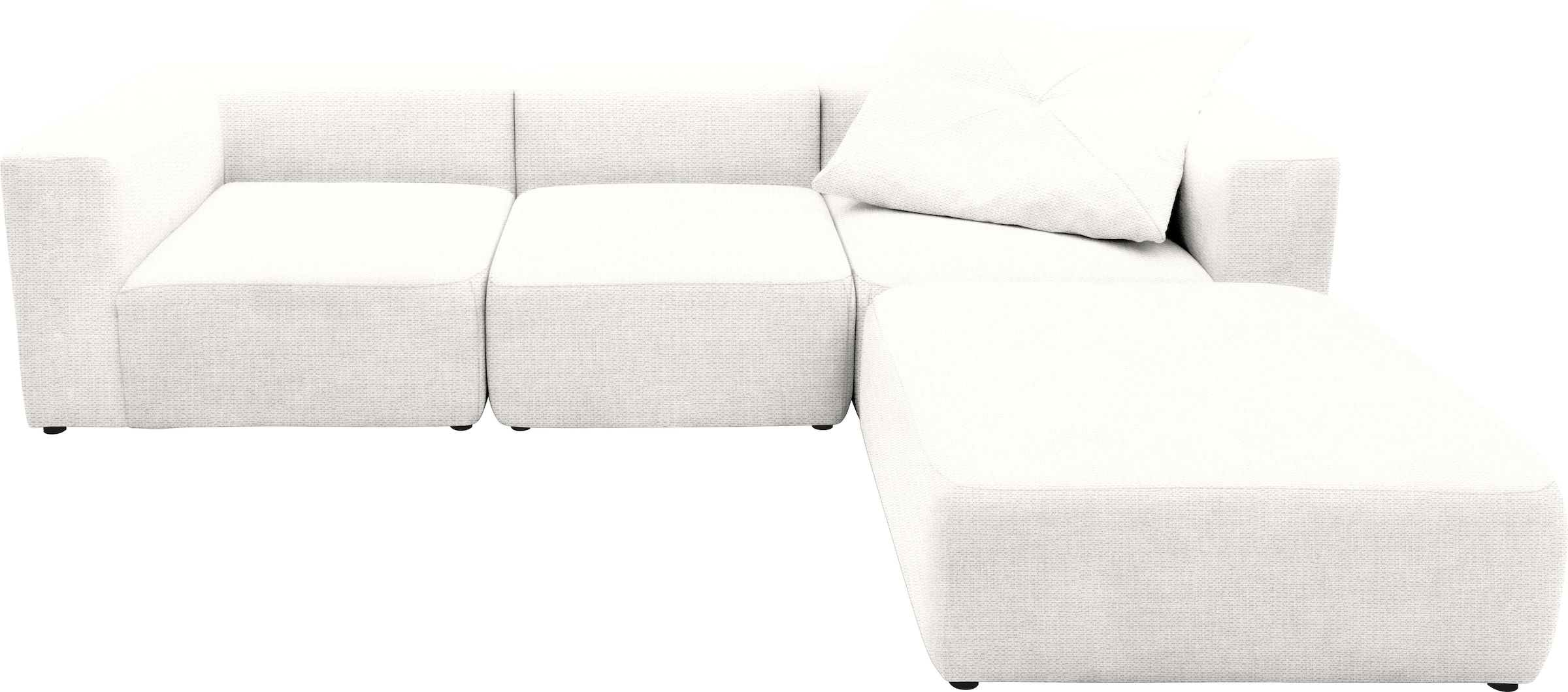 Home affaire 3-Sitzer »Utvik kann individuell zusammengestellt werden« Modulsofa, bestehend aus 2 Eck-, 1 Mittelelement und 1 Hocker