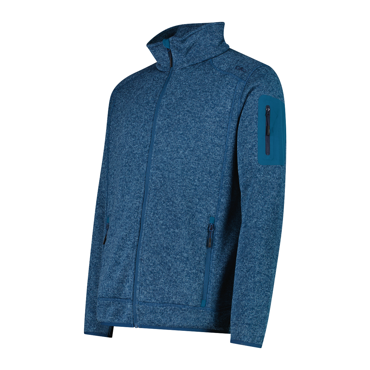 CMP Strickfleecejacke »MAN JACKET« ohne Kapuze atmungsaktiv, schnell trocknend, wärmend, Übergangsjacke