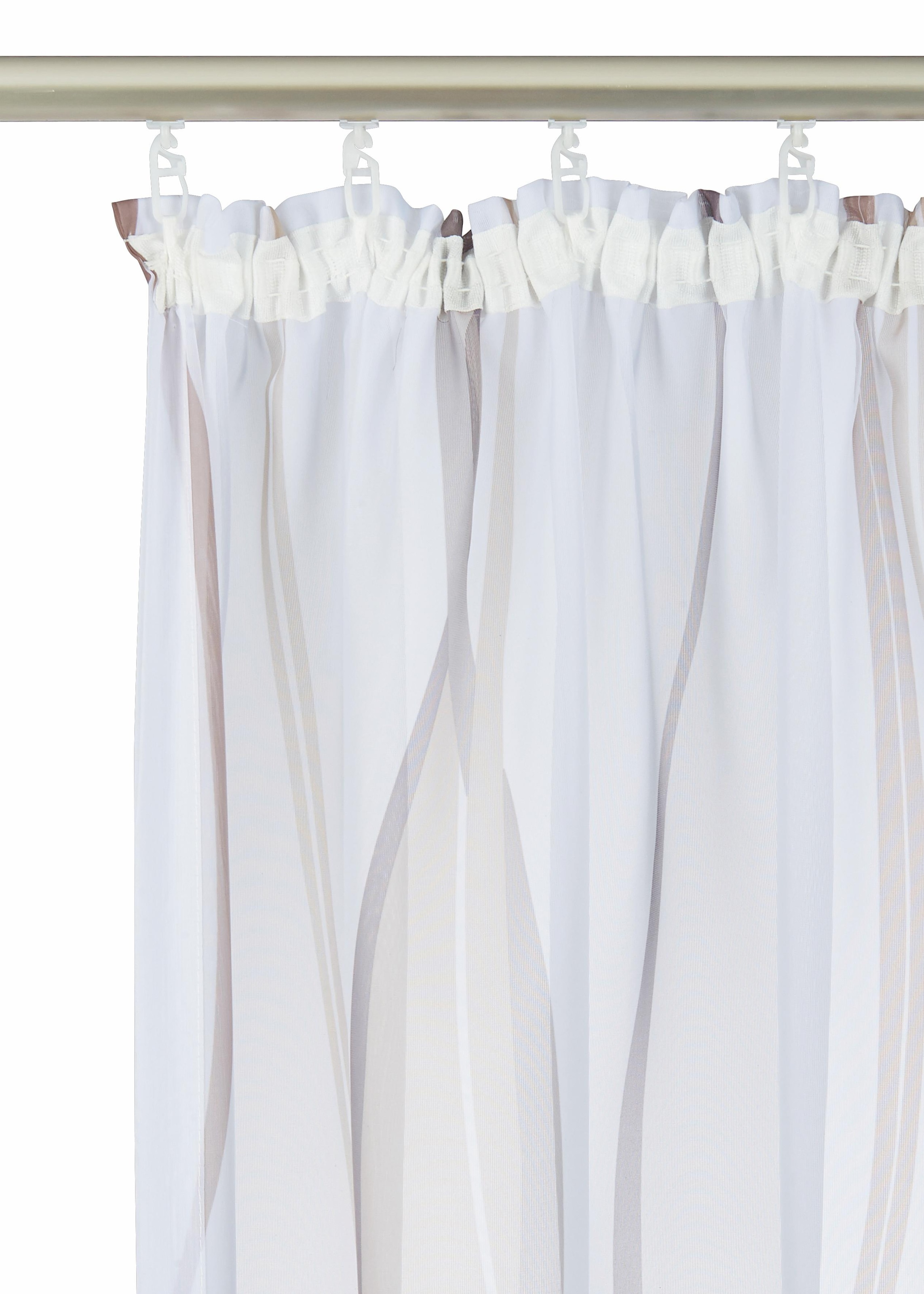 OTTO home Gardine »Dimona« Kräuselband 2 Stk. tlg. 2er-Set, Bestseller, Polyester, Wellen