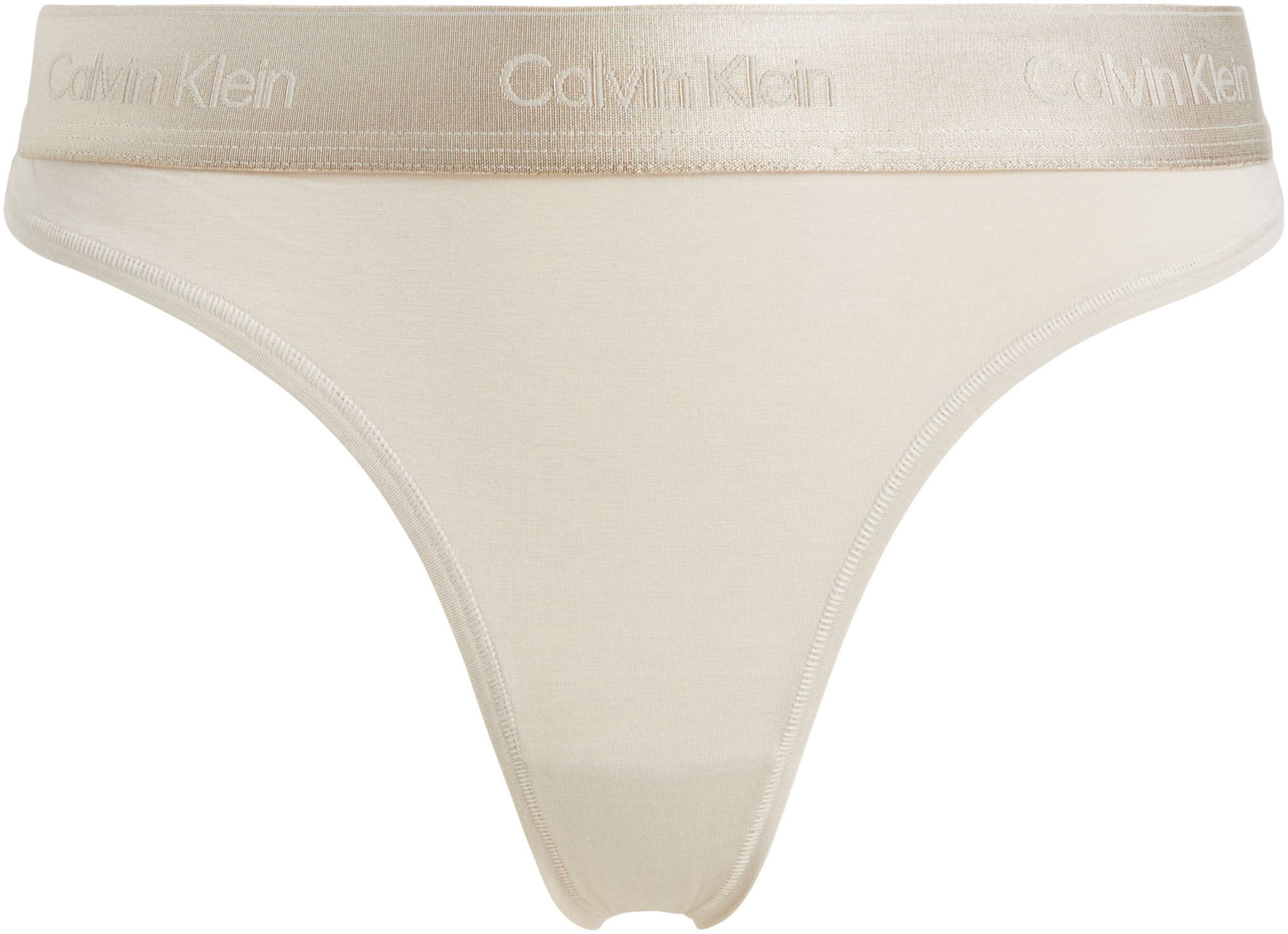 Calvin Klein Underwear Stringtanga »THONG«, mit glänzendem Logo-Elastikbund