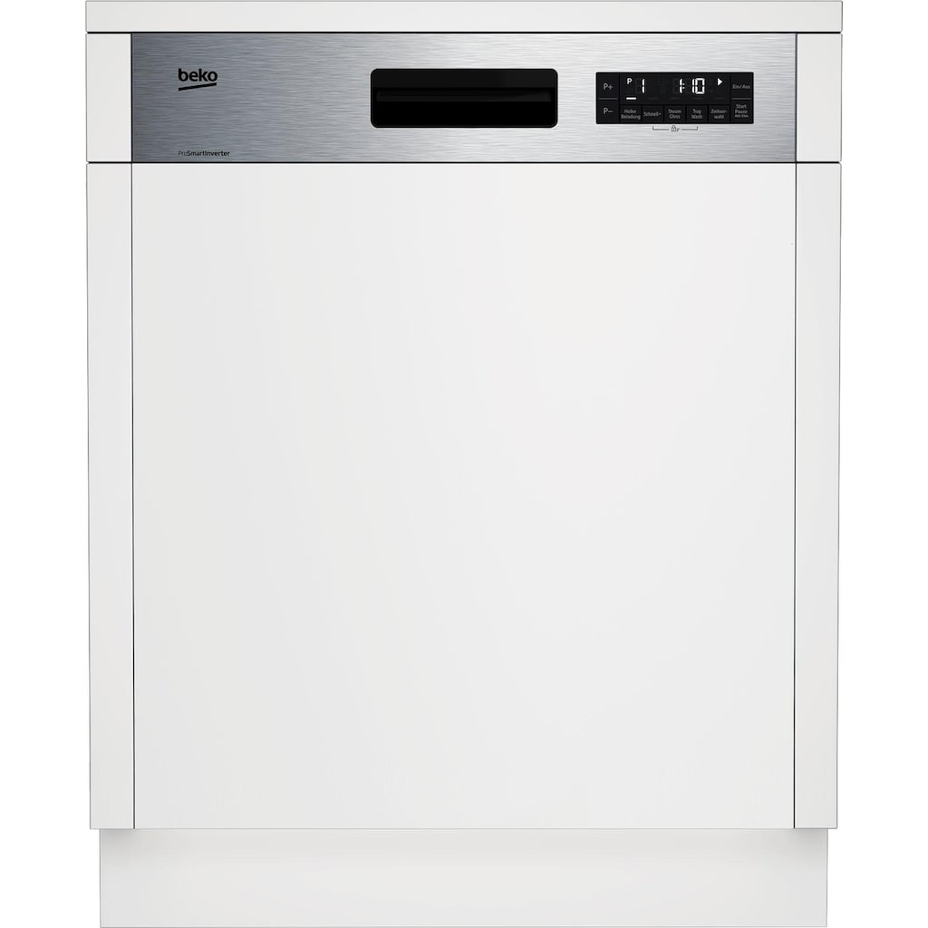 BEKO teilintegrierbarer Geschirrspüler »DSN6634FX2«, DSN6634FX2, 14 Maßgedecke