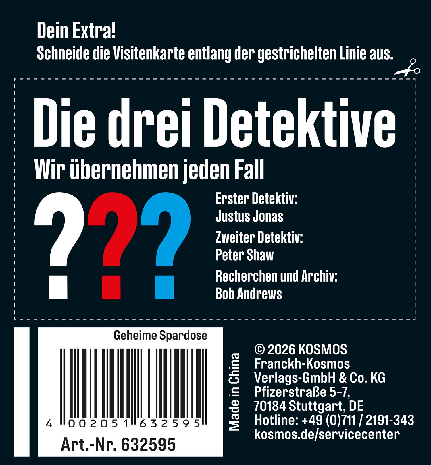 Kosmos Experimentierkasten »Die drei ??? Geheime Spardose«
