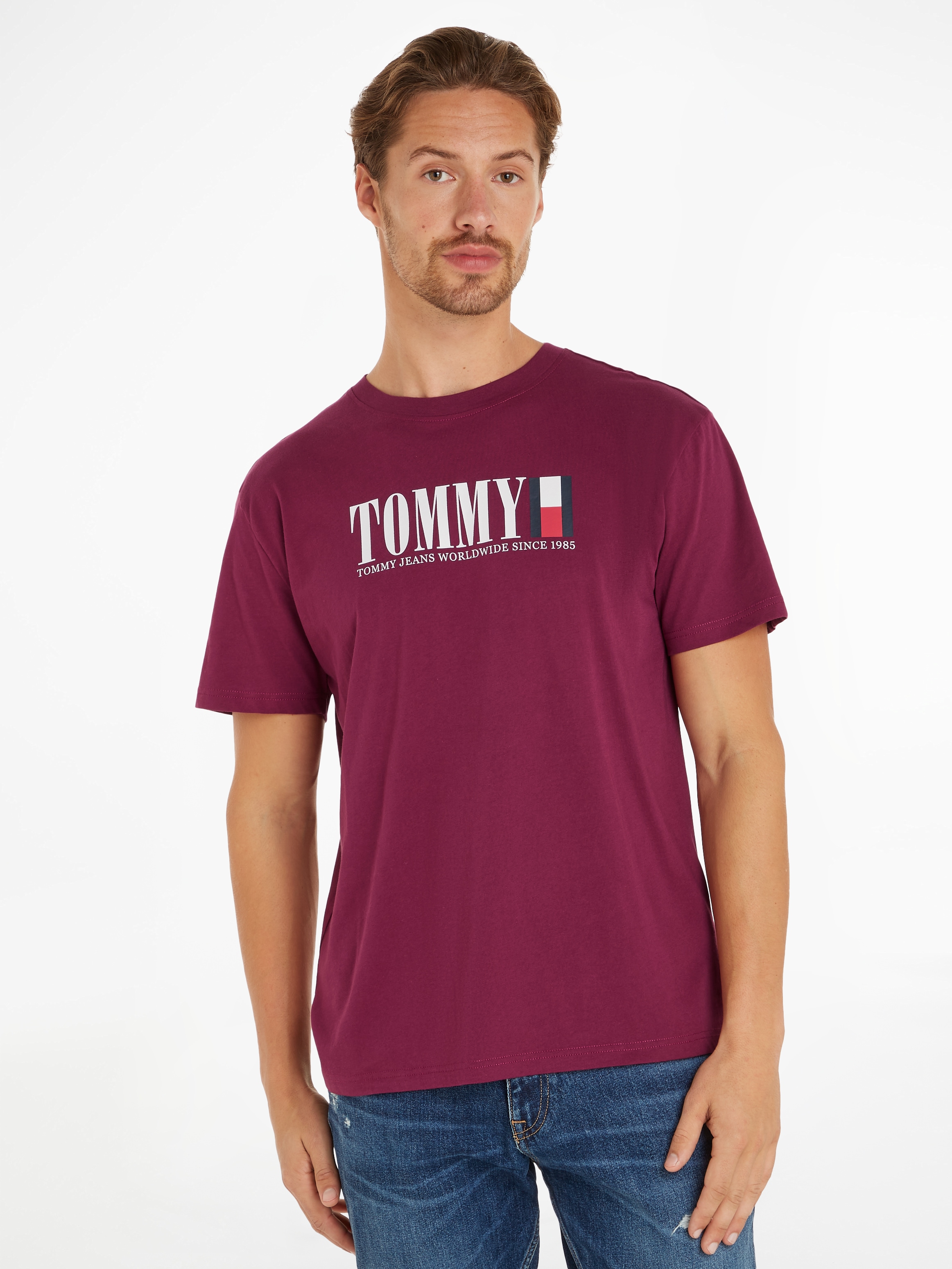 Tommy Jeans T-Shirt »TJM REG TOMMY DNA FLAG TEE EXT«, mit Logoprint