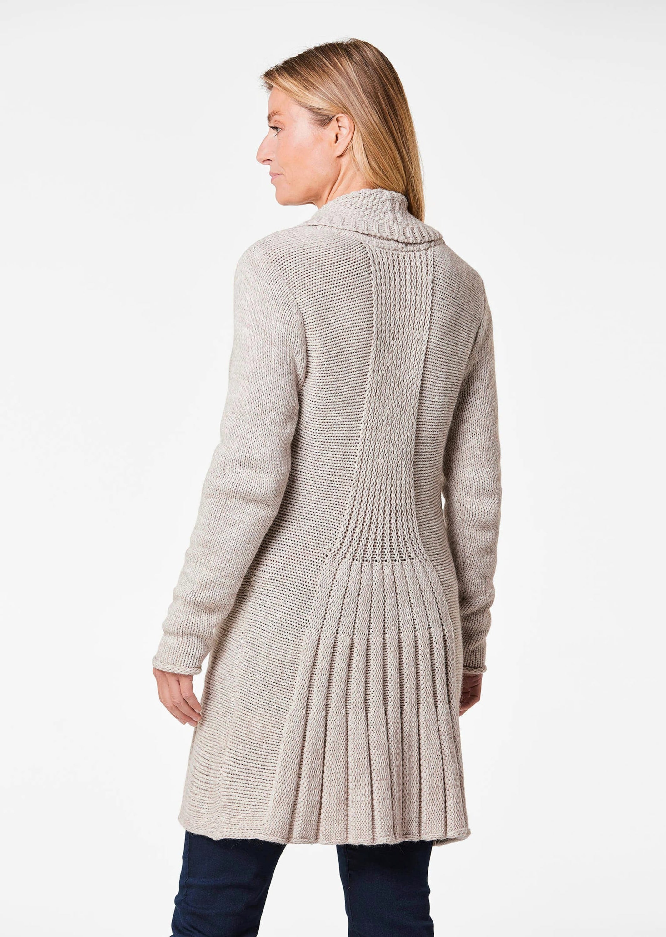 GOLDNER Strickjacke »Kurzgröße Supersofte ausgestellte Strickjacke« Ohne