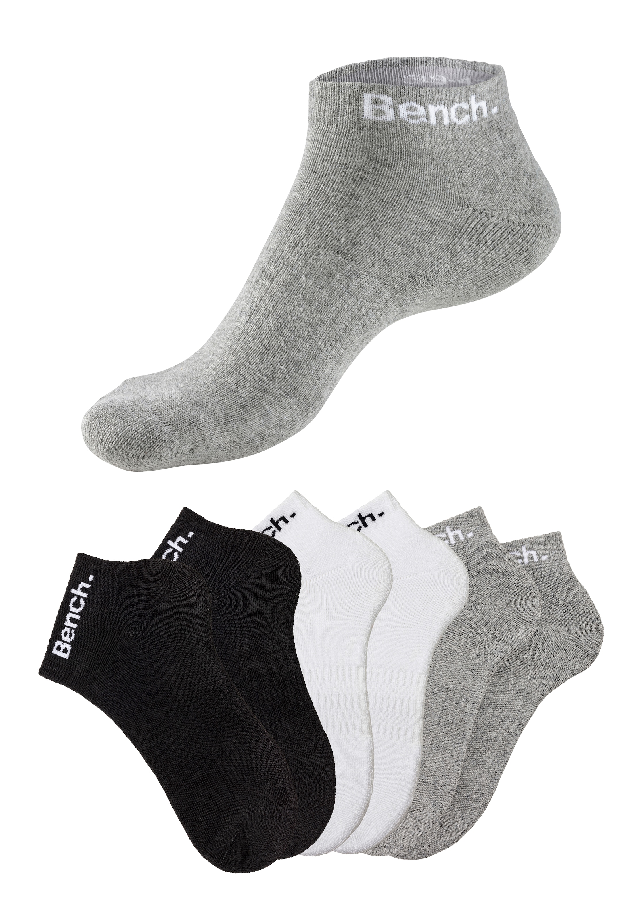 Bench. Sportsocken, (Packung), Tennis Kurzsocken mit Halbfußfrottee