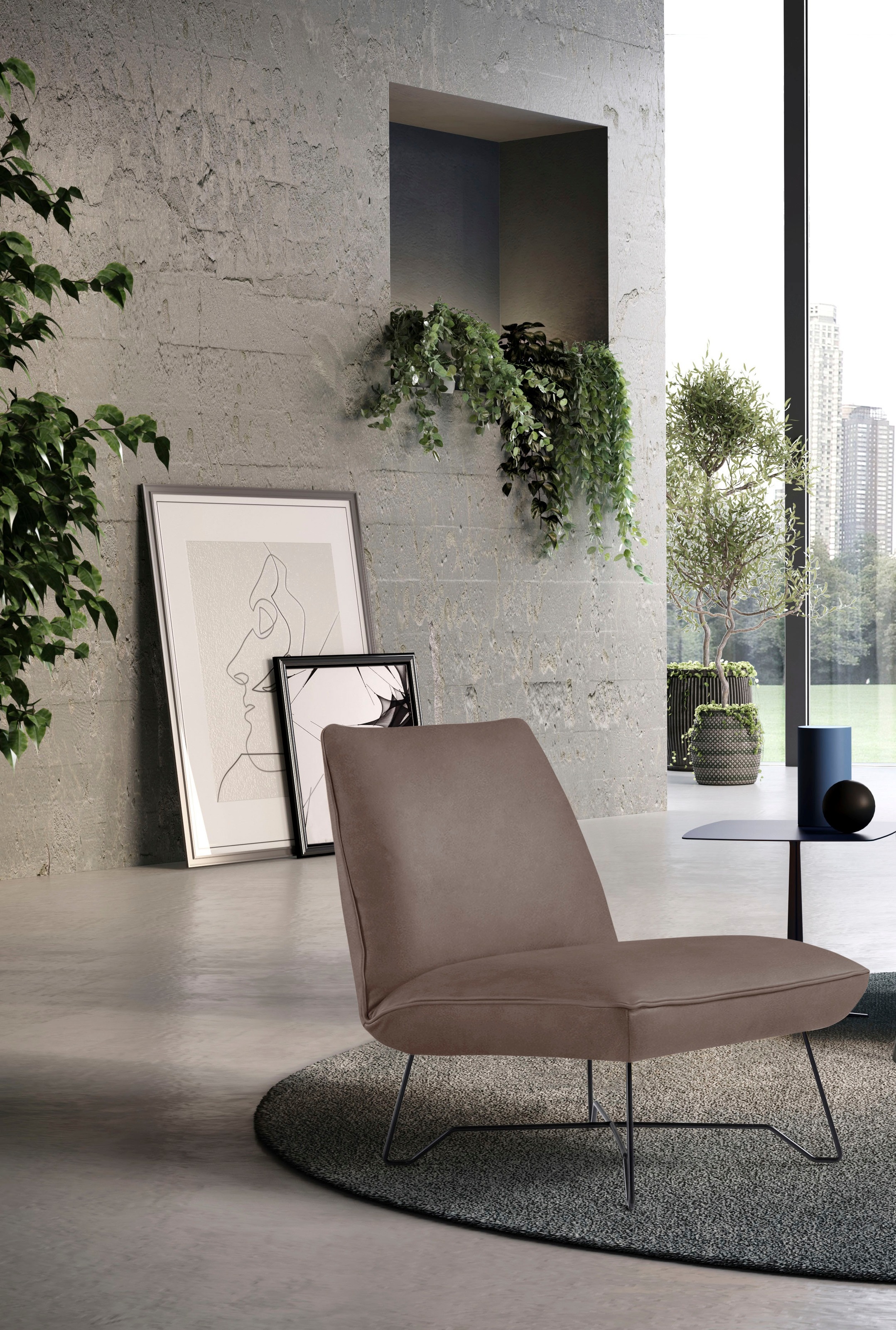 Egoitaliano Sessel »Lia Loungesessel, elegant und stylisch, toller Sitzkomfort« extravaganter Designsessel, Solitärsessel