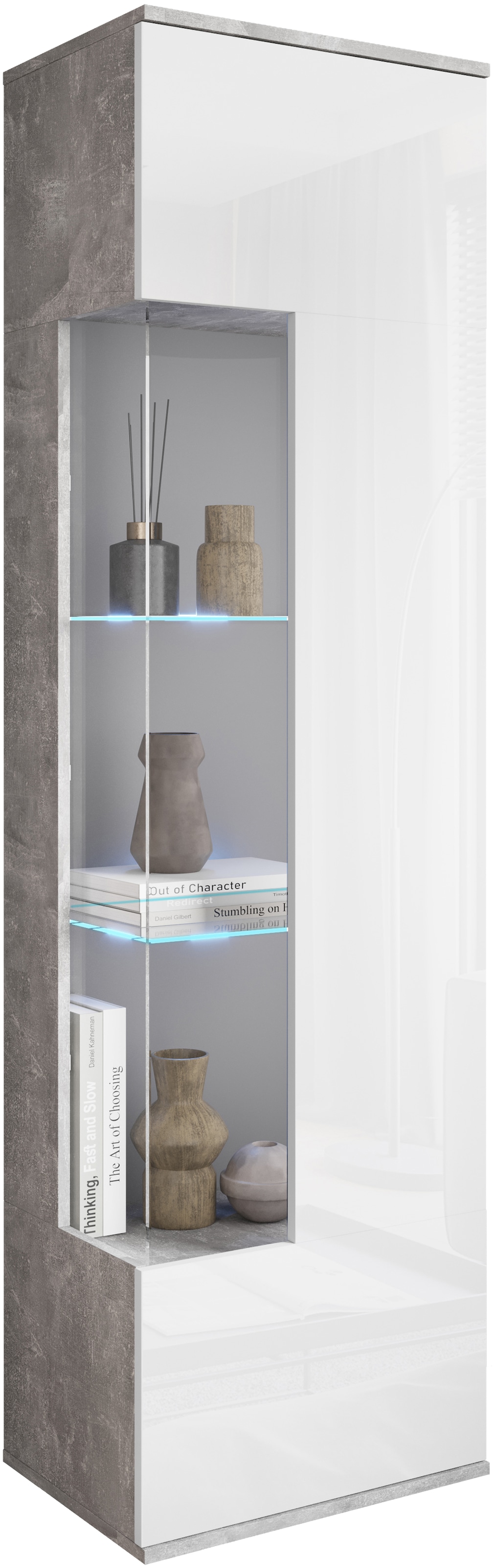 INOSIGN Vitrine »Kenia, stehend und hängend, Türanschlag wechselbar« 1 Stk. tlg. Vitrineschrank mit Glastüren 160 cm Höhe