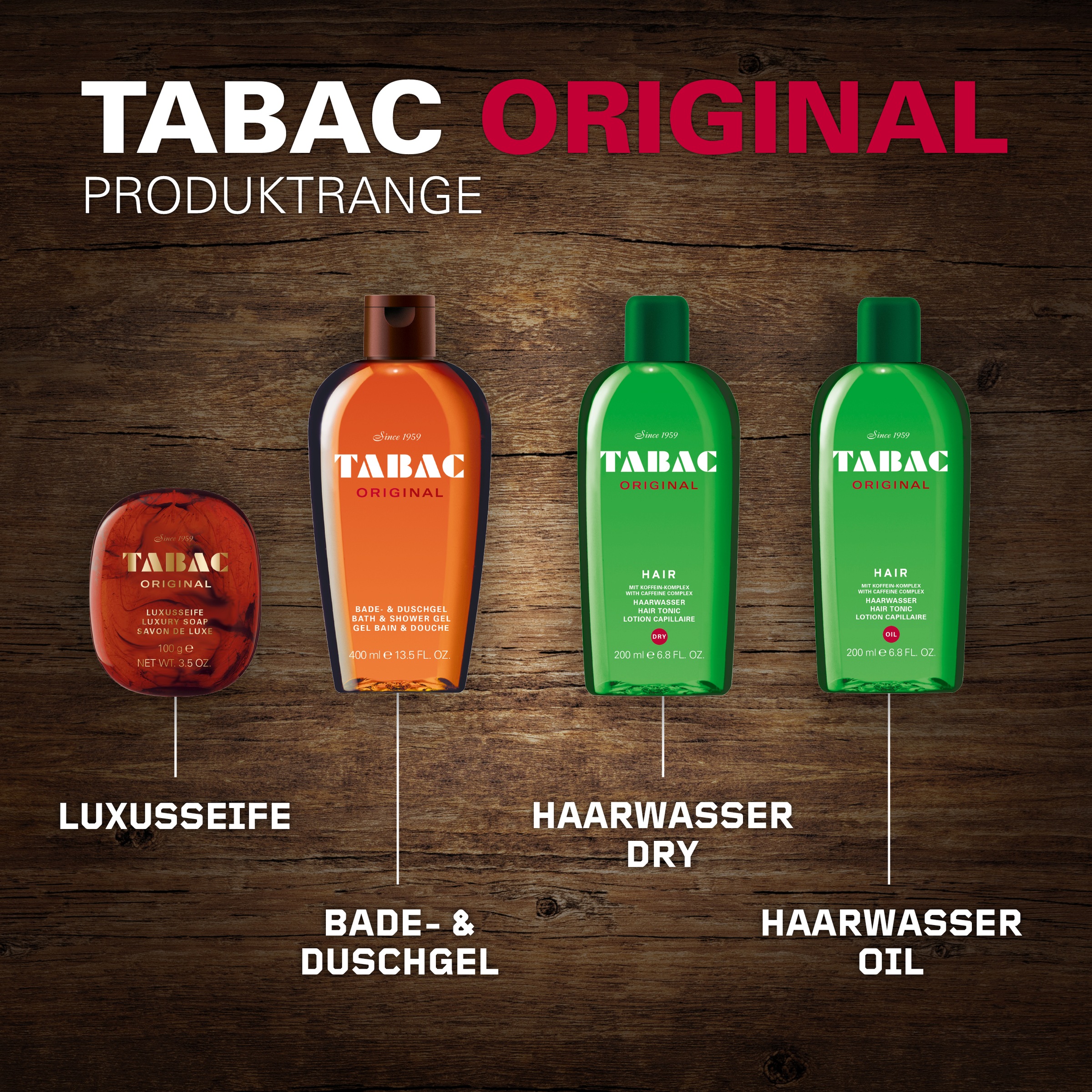 Tabac Original Hautreinigungs-Set, (Spar-Set, 3 tlg., 3er-Pack), mit maskulinem Touch