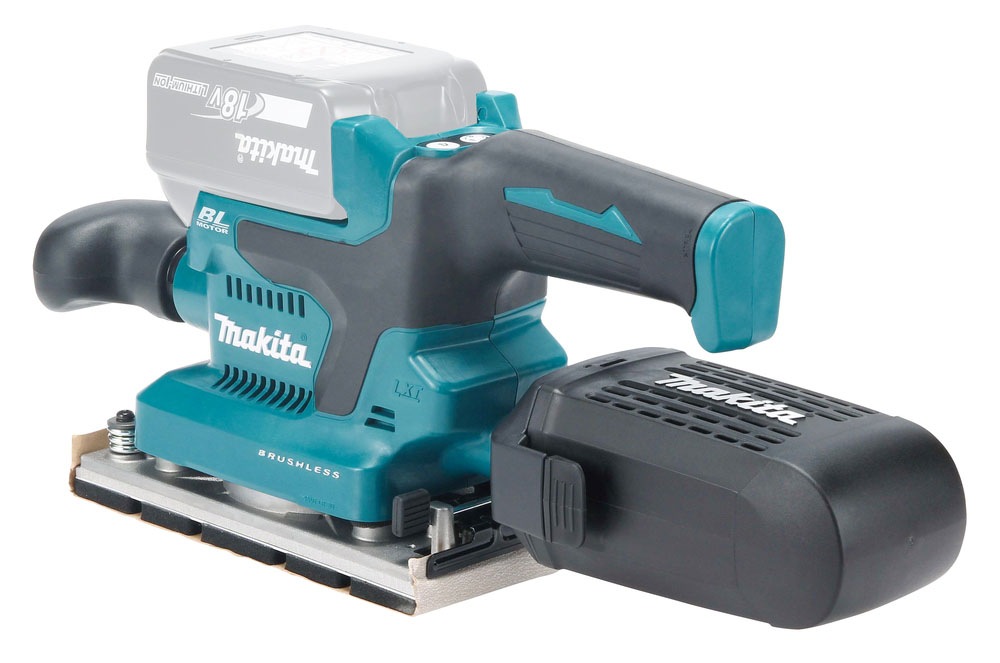 Makita Akku-Schwingschleifer »»DBO382Z« 18V, 93x185 mm, ohne Akku und Ladegerät« leistungsstarker Akku-Schwingschleifer zum Schleifen großer Flächen