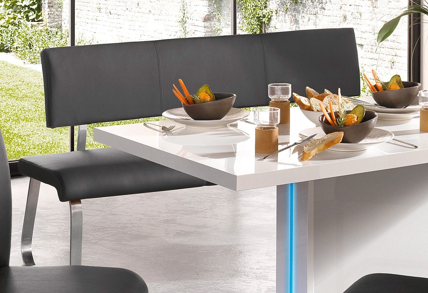 MCA furniture Polsterbank »Arco, TOPSELLER!«, (1 St., Polsterbank, Esszimmerbank), belastbar bis 280 kg, Kunstleder, in verschiedenen Breiten