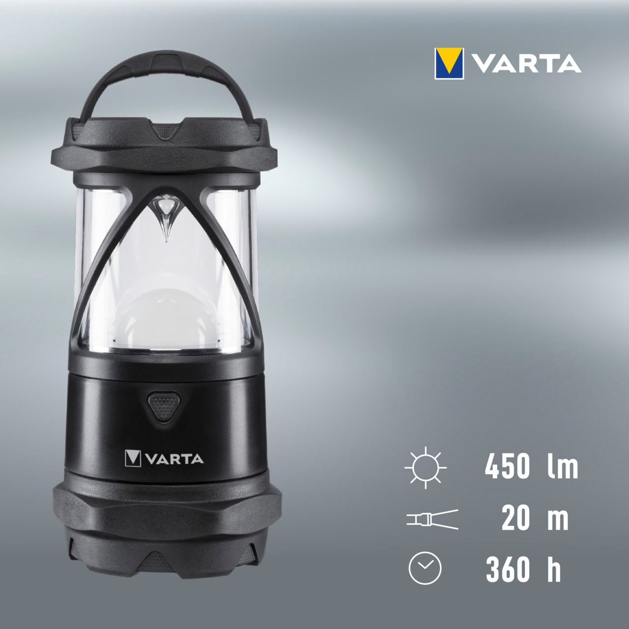 VARTA Laterne »Indestructible L30 Pro COB LED«, wasser- und staubdicht,stoßabsorbierend,bruchfeste Linse und Reflektor