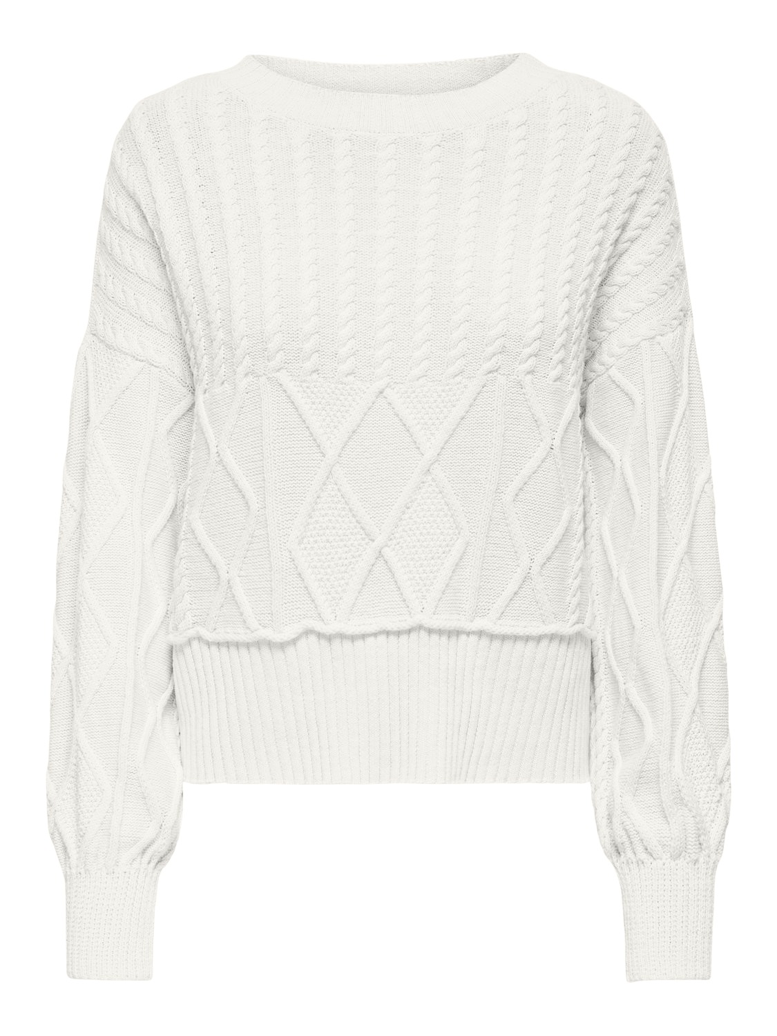 ONLY Strickpullover »ONLKAYA LIFE LS LOOSE CABLE ONECK CC KNT«