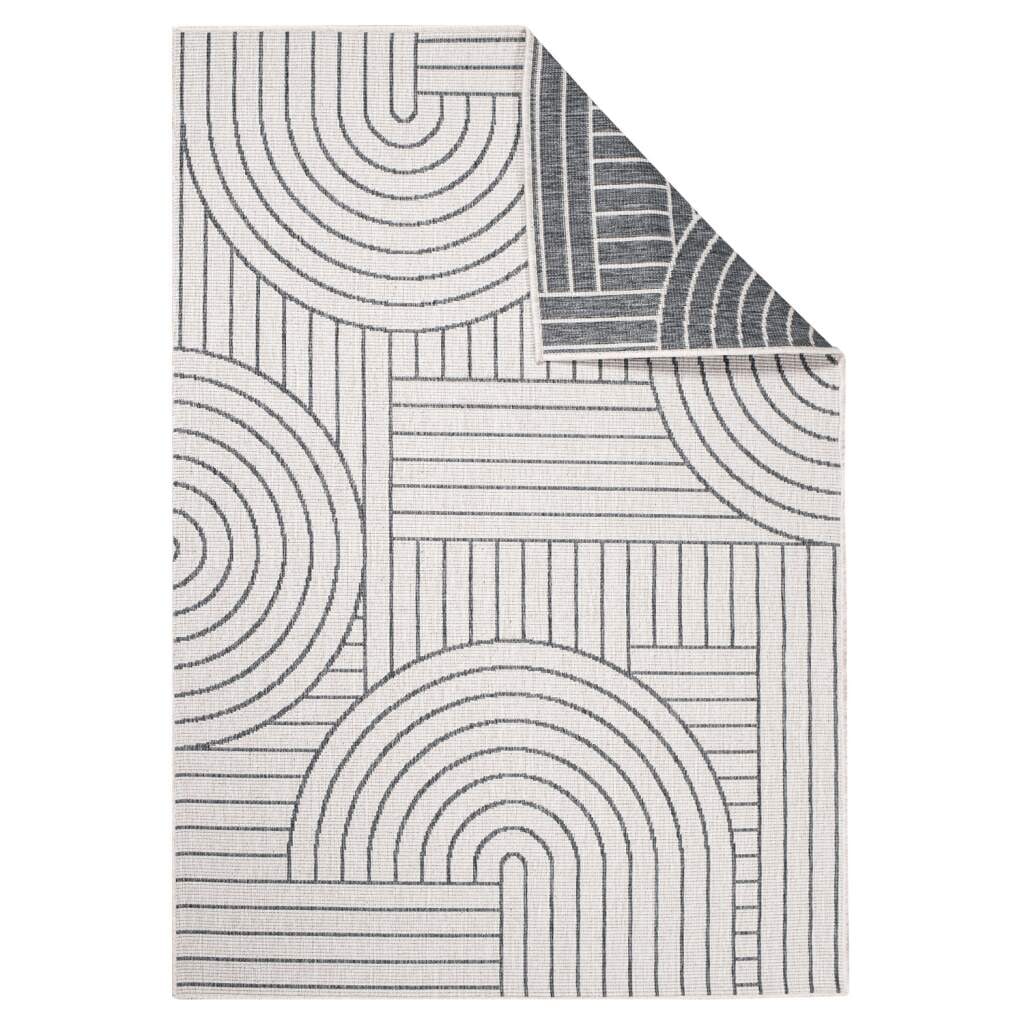 Carpet City Outdoorteppich »DUO RUG 5842«, rechteckig, 5 mm Höhe, Wendeteppich Wetterfest In- & Outdoor, Balkon, Terrasse, Wohnzimmer
