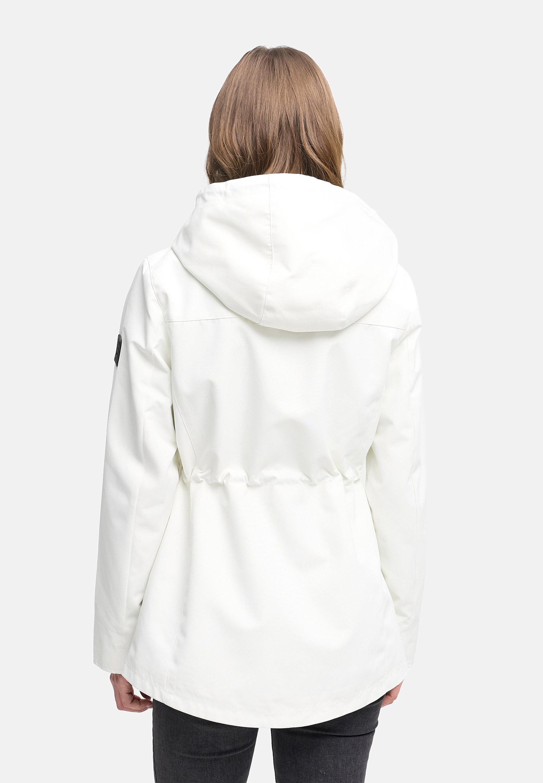 Navahoo Outdoorjacke »Outdoorjacke Blumentanz 14« mit Kapuze Übergangsjacke mit wasserdichtem Verschluss