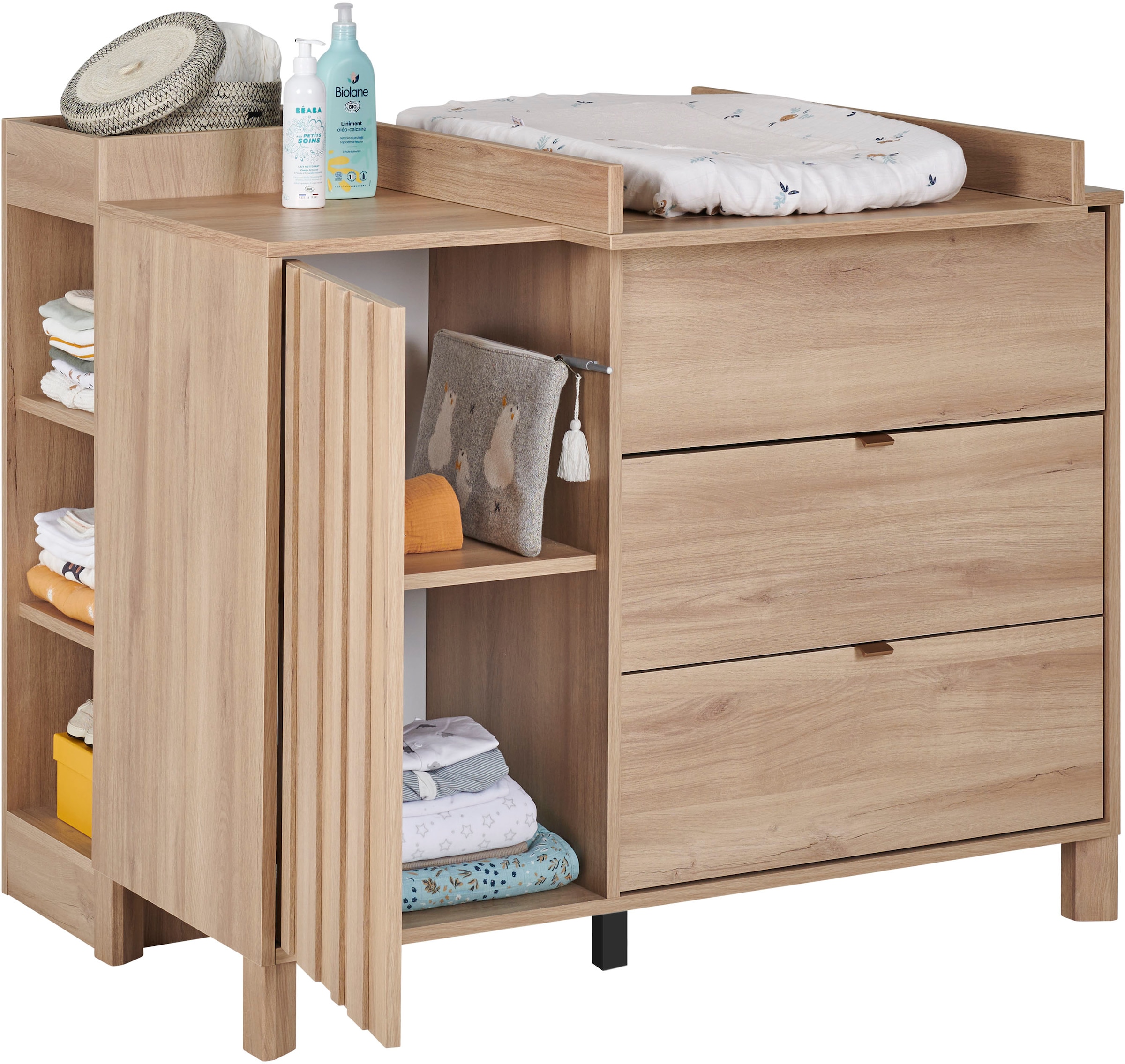Gami Wickelkommode »Calypso Wickelkommode«, bis 100 kg, durchdachte Funktionalität – ideal zum Verstauen aller Utensilien., 113 cm