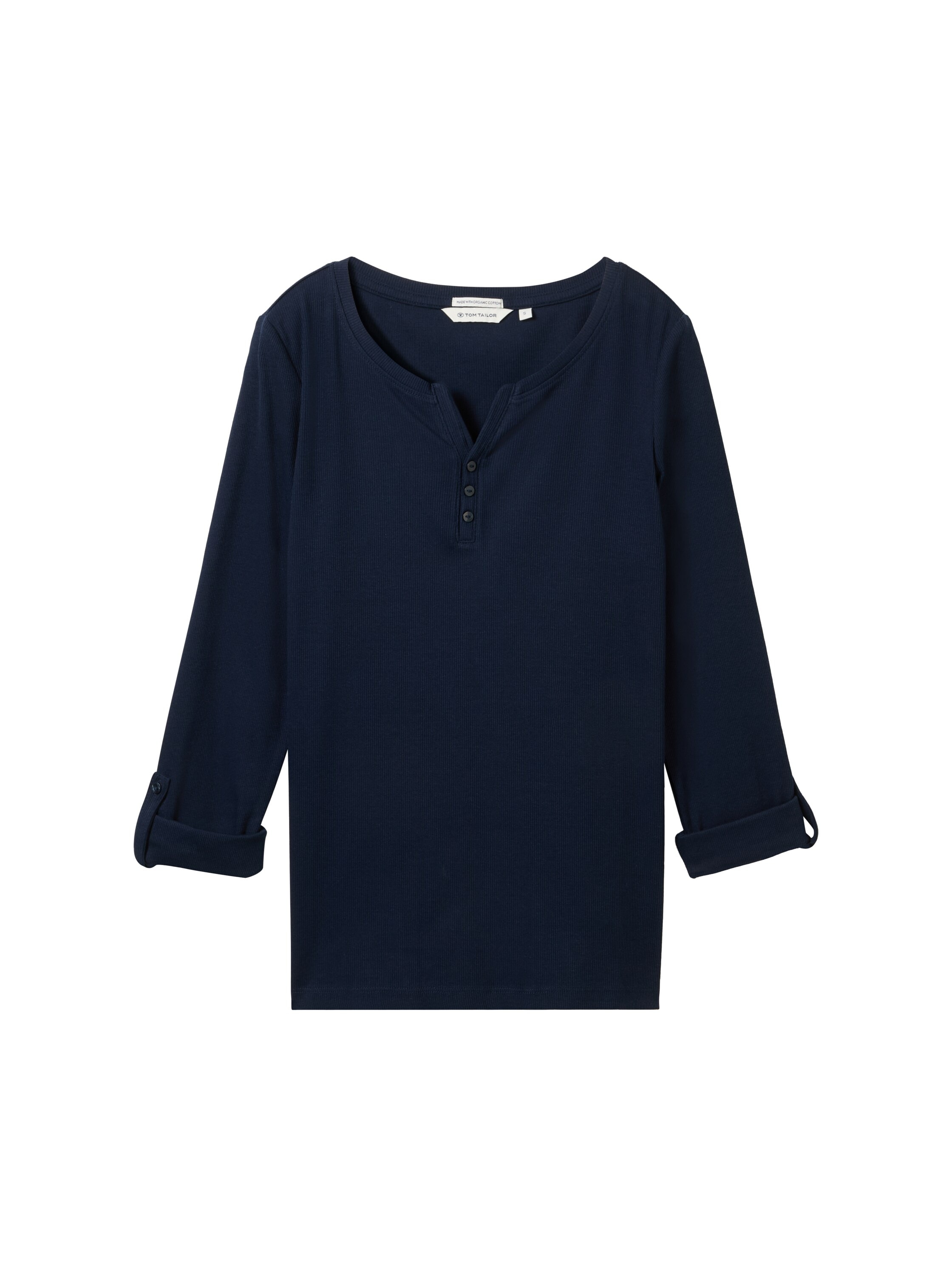 TOM TAILOR Henleyshirt, mit Turn-Up-Arm
