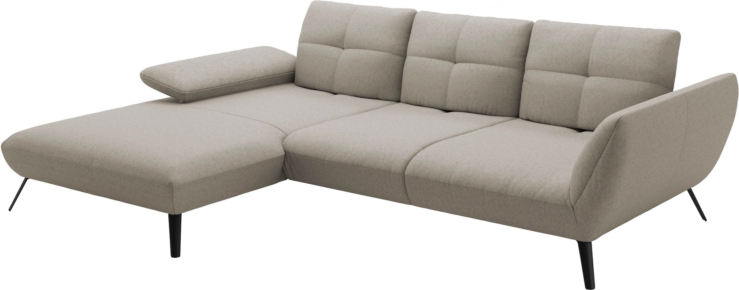 Places of Style Ecksofa »Mikado L-Form«, inkl. Sitztiefenverstellung und Armteilverstellung