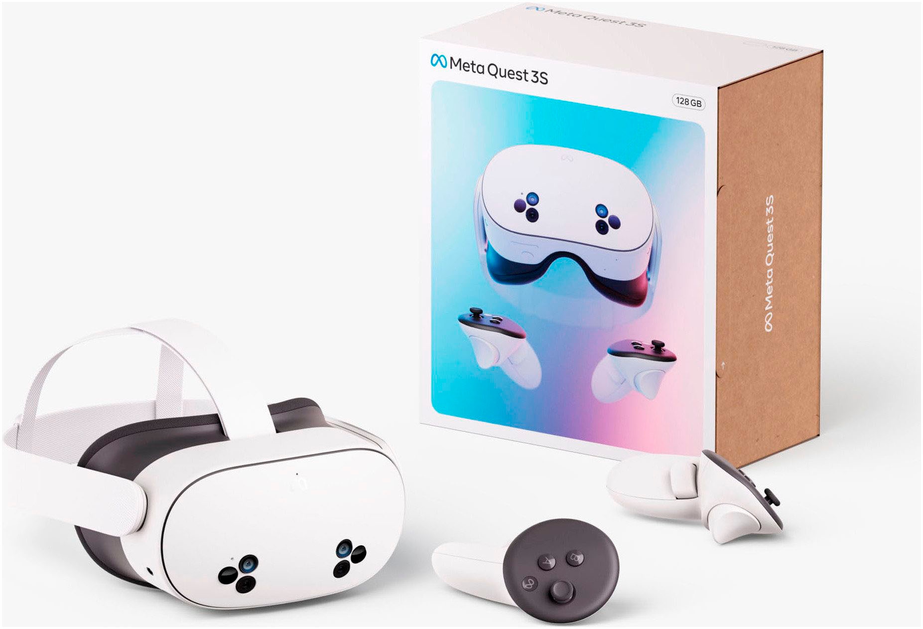 Meta Virtual-Reality-Brille »Quest 3S 128GB + Elite-Riemen«, (Packung)