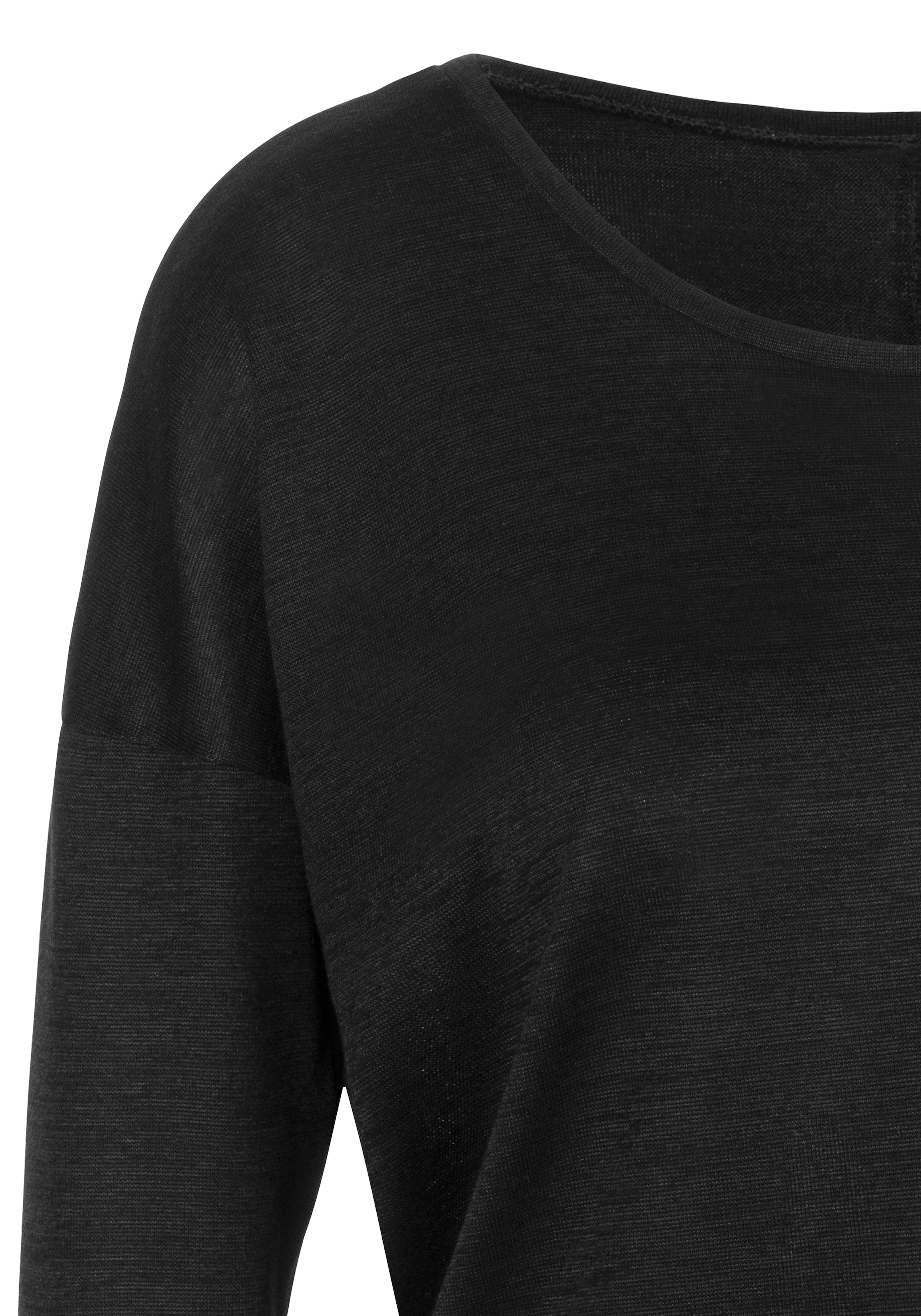 LASCANA 3/4-Arm-Shirt »aus feinem Strick« aus pflegeleichter Qualität mit Viskose