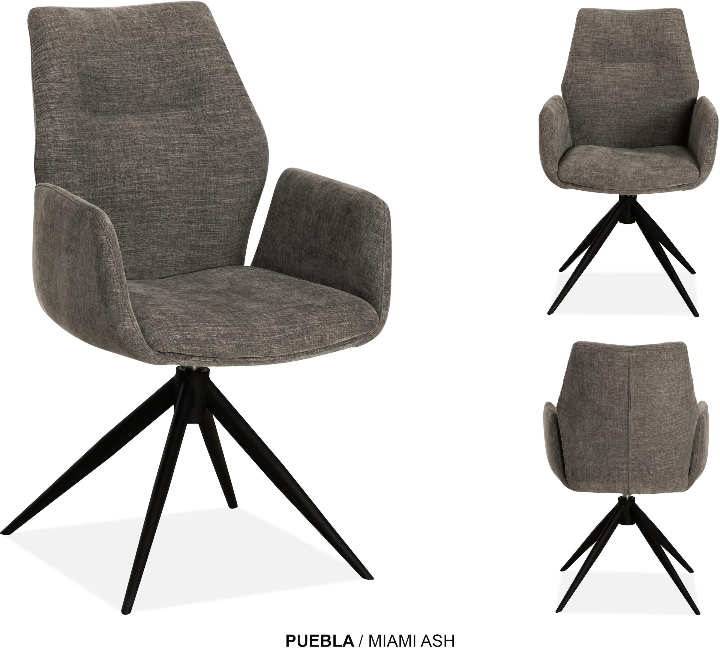 OMG Design Esszimmerstuhl »Puebla« (Set) 2 Stk.Drehstuhl mit auto-return, Armlehnenstuhl