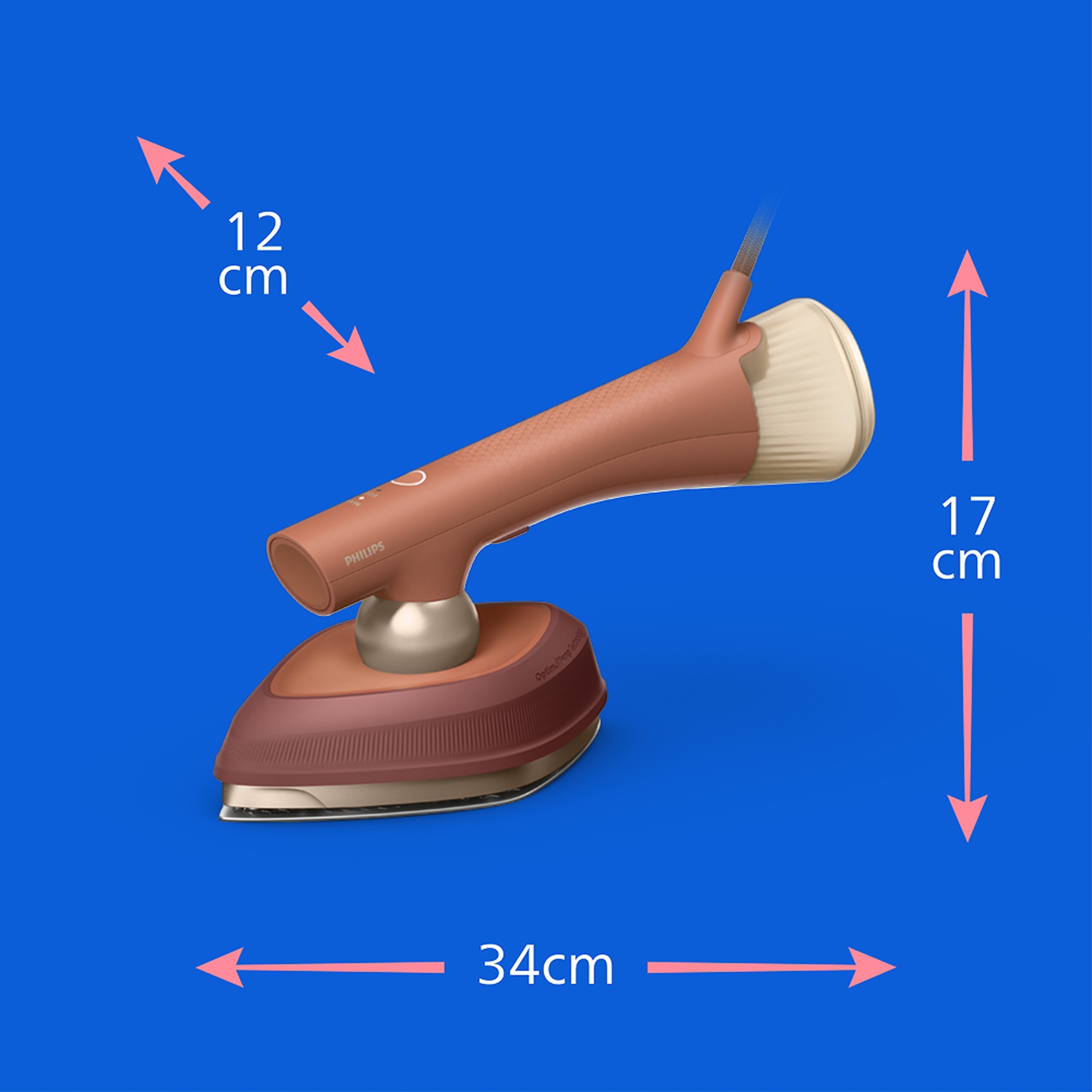 Philips Dampfbügeleisen »GC213/50 OneTurn 2-in-1 Bügeleisen & Steamer, StyleMat & Dock inkl.« 1800 W 1800 W, SteamGlide Plus, 200ml Wasserbehälter und 90 g Dampfstoß