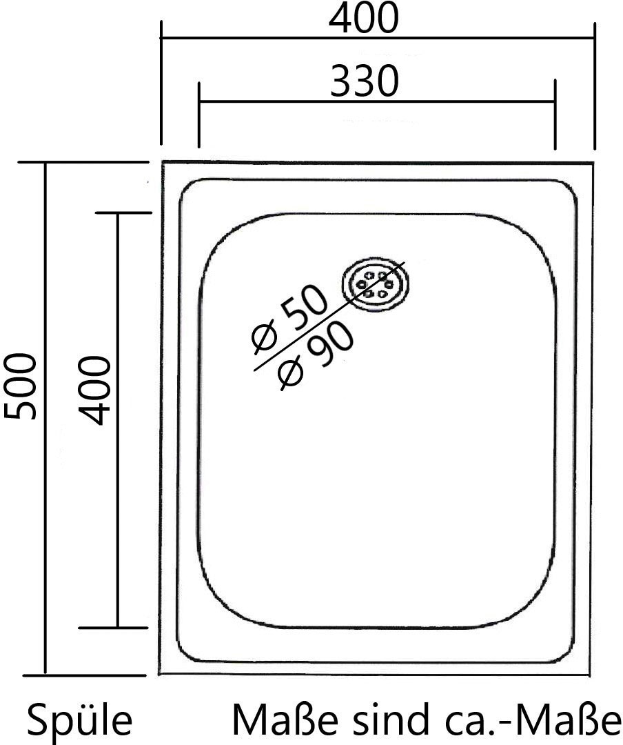 KOCHSTATION Pantryküche »KS-Mali« Breite 110 cm, mit E-Geräten