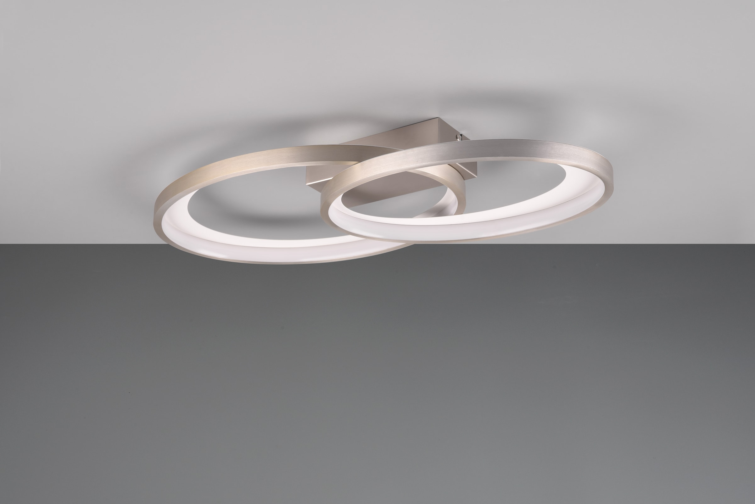 REALITY Leuchten LED Deckenleuchte »MALAGA, LED Deckenlampe warmweiß 25W 2900 Lumen auch Wandmontage mögl.«, 1 flammig, Leuchtmittel LED-Board | LED fest integriert, indirektes Licht, 57x30cm, Wand- Deckenleuchte Schlafzimmer Wohnzimmer