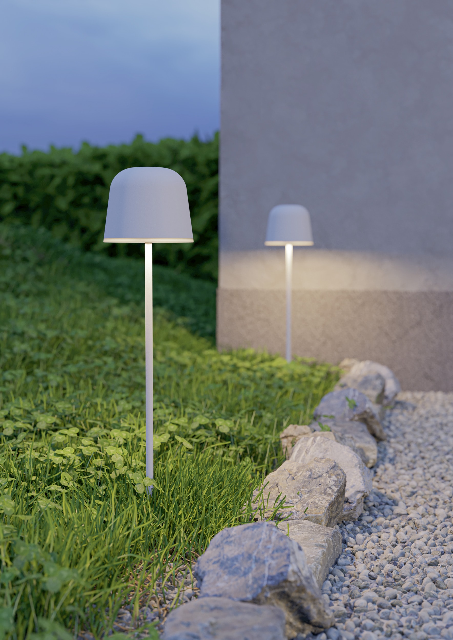 EGLO Tischleuchte »MANNERA-S Tischlampe - Alu, Stahl - LED - 1,8W - IP54« LED-Modul 1 Stk. Neutralweiß | Warmweiß Akku Außentischleuchte, Gartenlampe m. Erdspieß, H20 x Ø7,5 cm