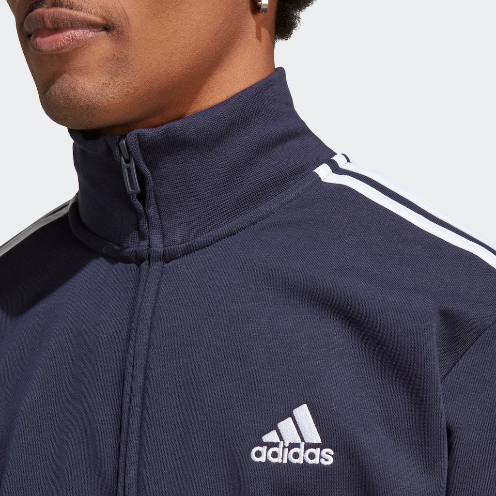 adidas Sportswear Trainingsanzug »BASIC 3-STREIFEN FRENCH TERRY«, (2 tlg.)