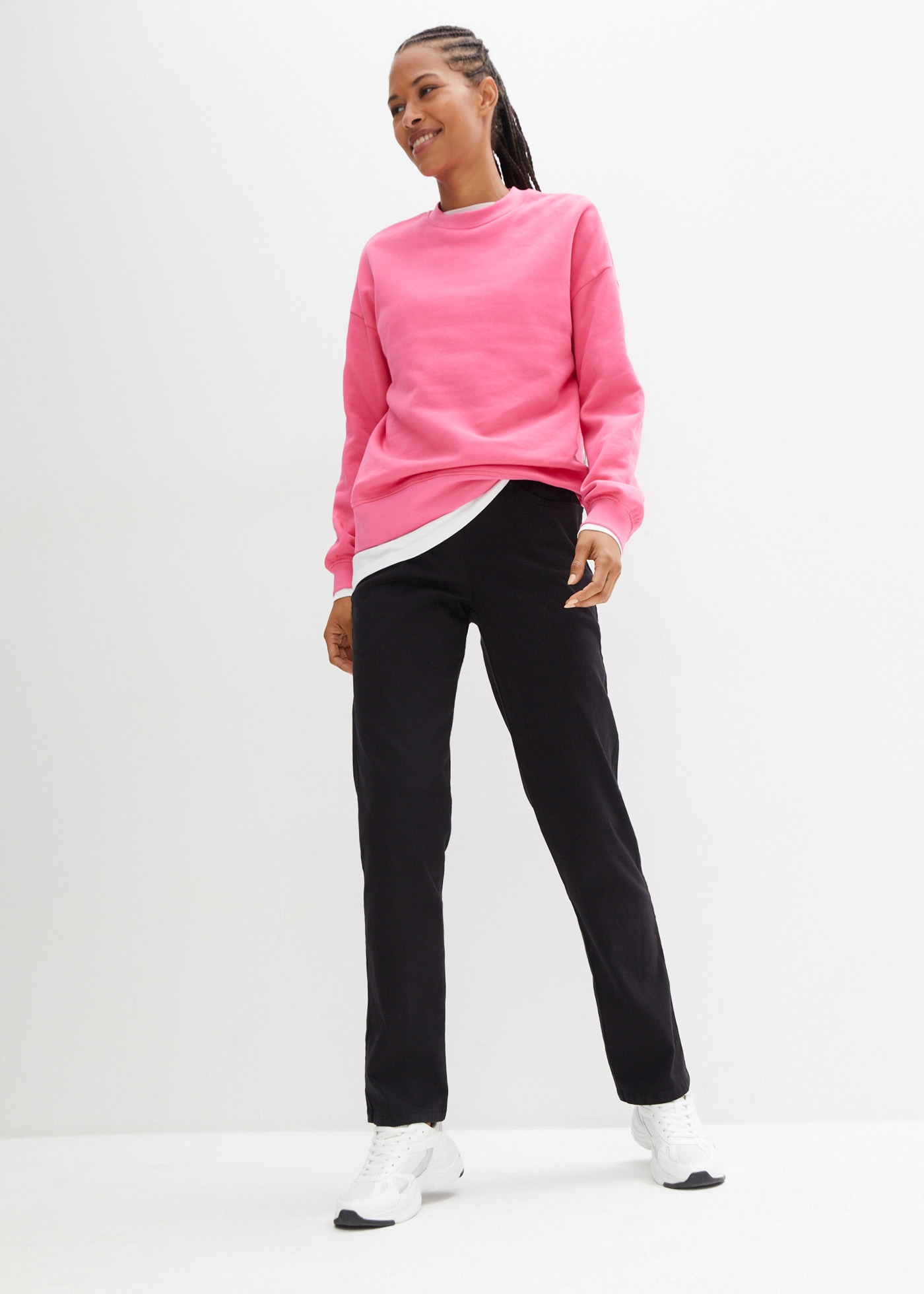 bonprix Stretch-Hose  mit elastischem Gummibund, Regular Fit, schmale Beinform