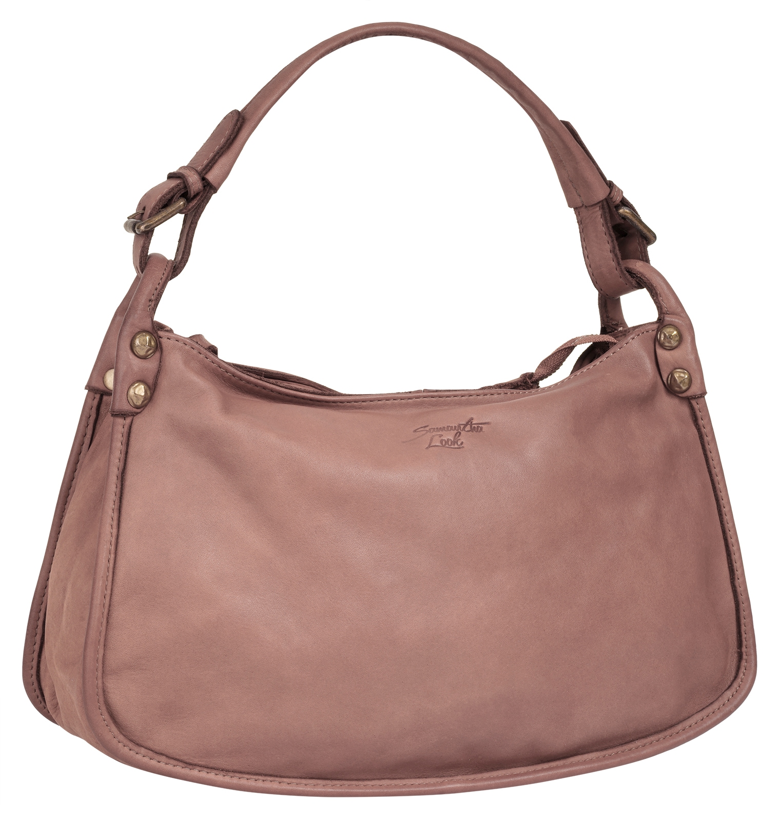 Samantha Look Henkeltasche, echt Leder, Made in Italy